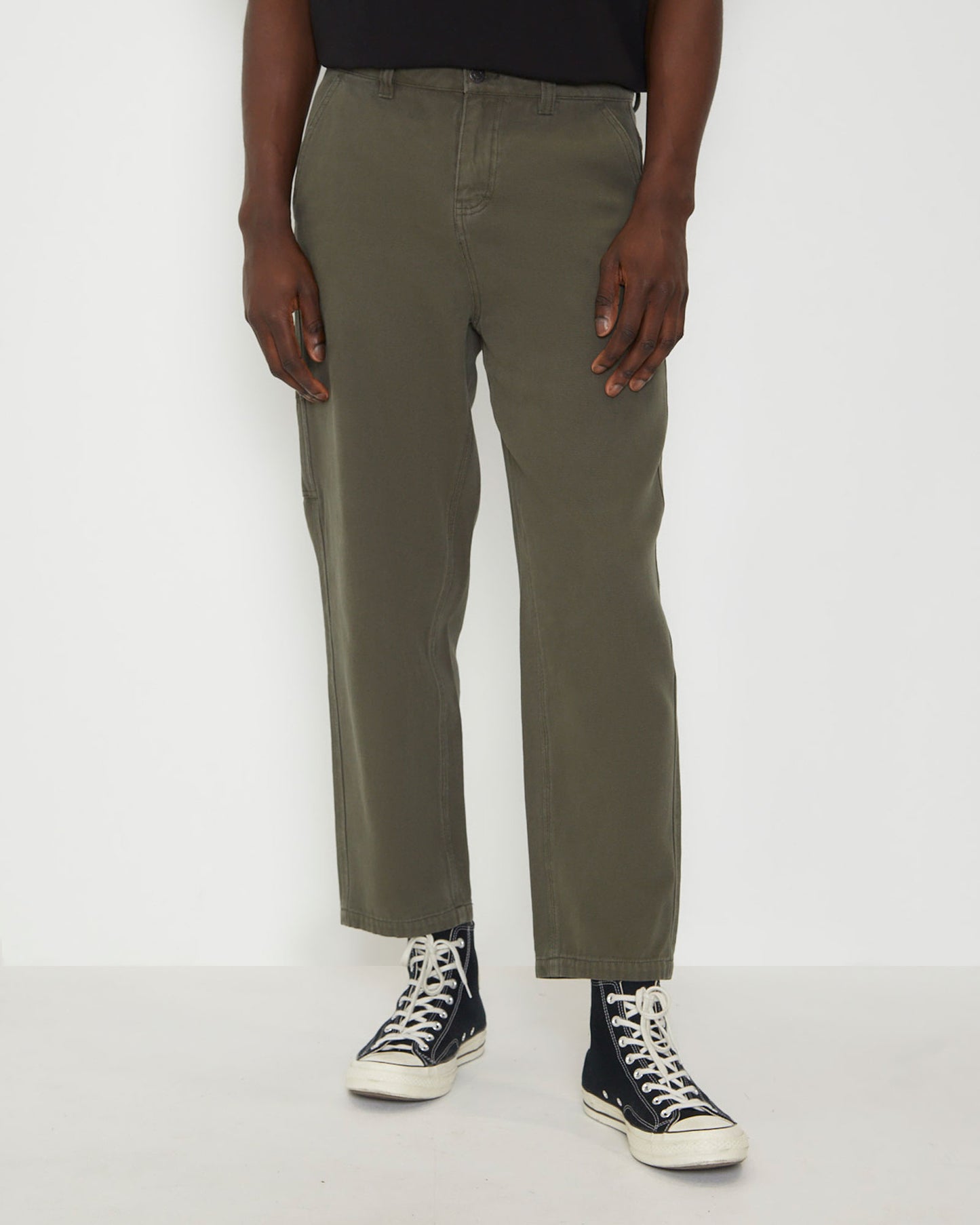 Carpenter Pants in Faded Military Green
