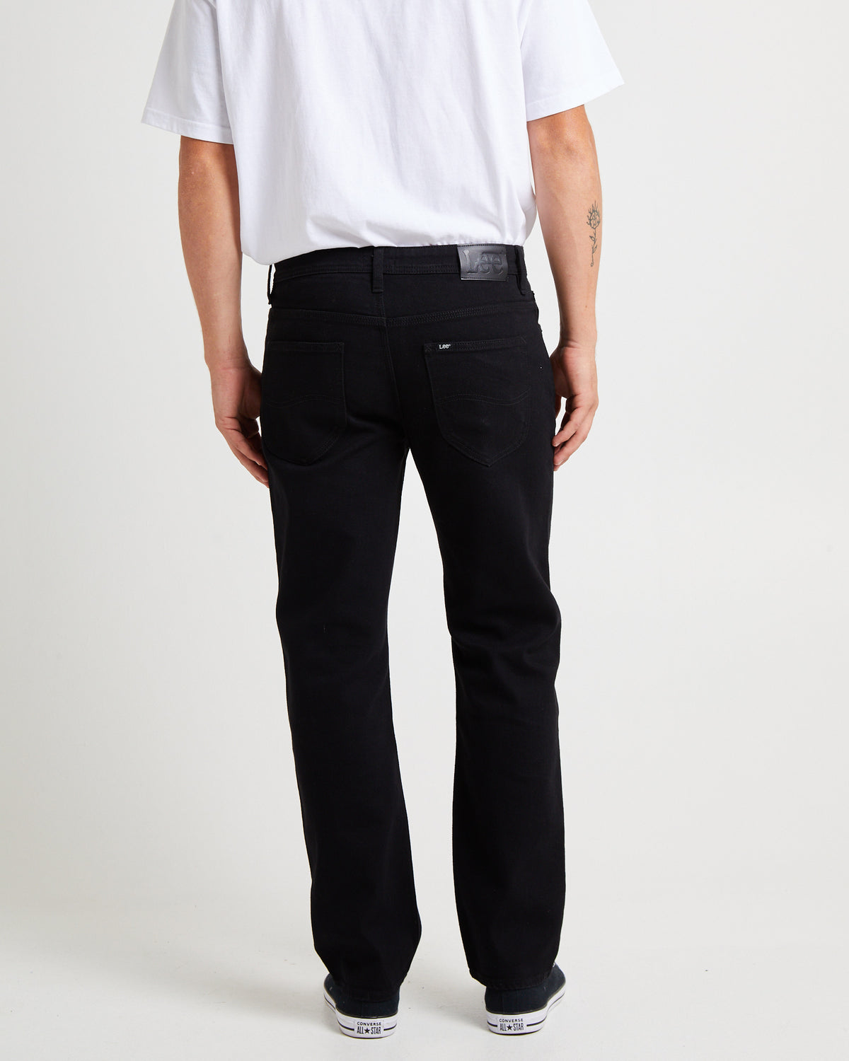 L-Three Straight Jean Denim Jeans BLACK