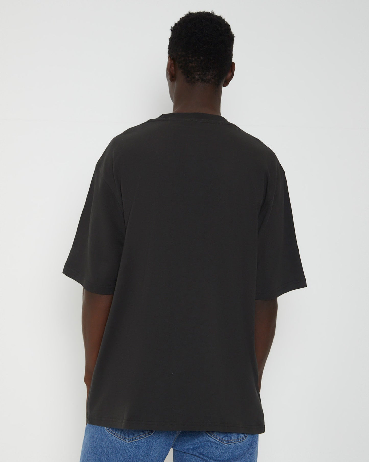 Kansas Baggy Short Sleeve T-Shirt in Worn Black