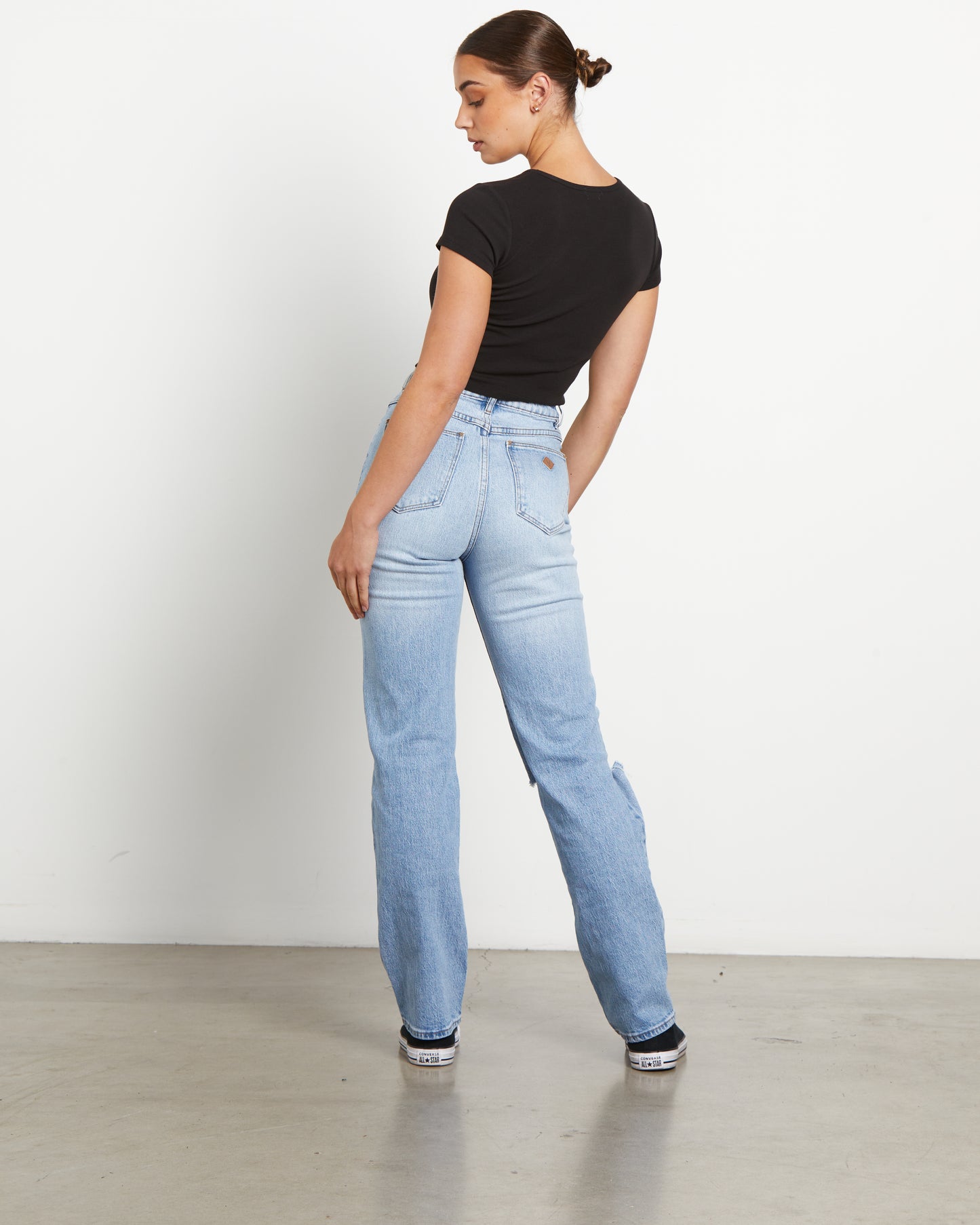 94 High Straight Denim Jeans Juno Rip