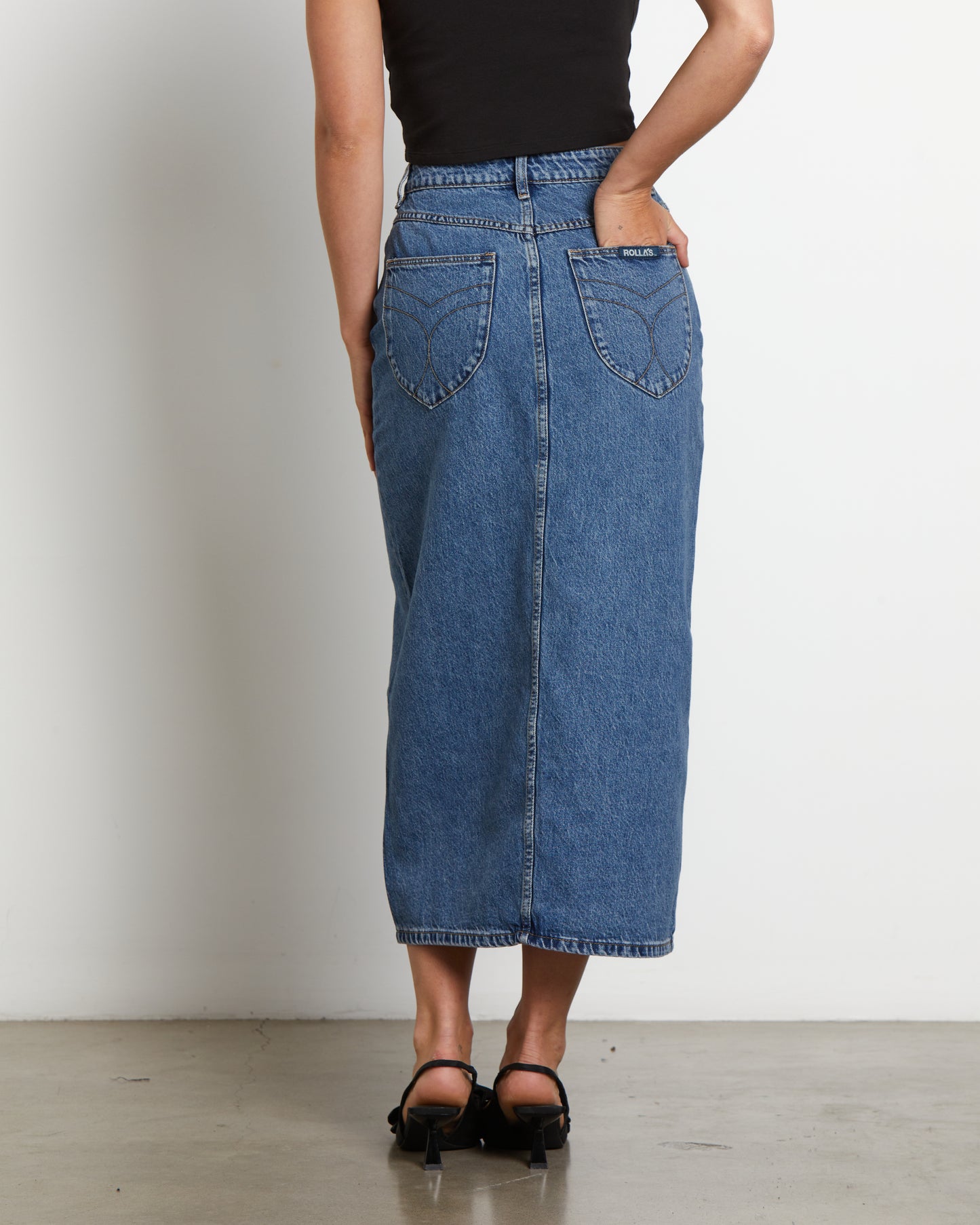 Chicago Midi Denim Skirt