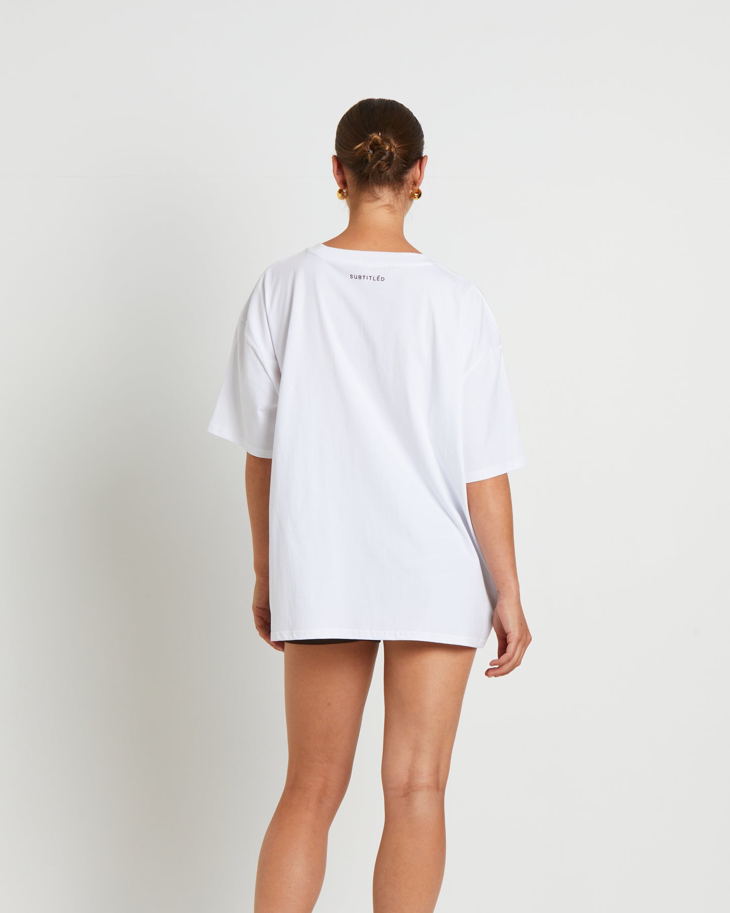 Let Go Oversized T-Shirt in White