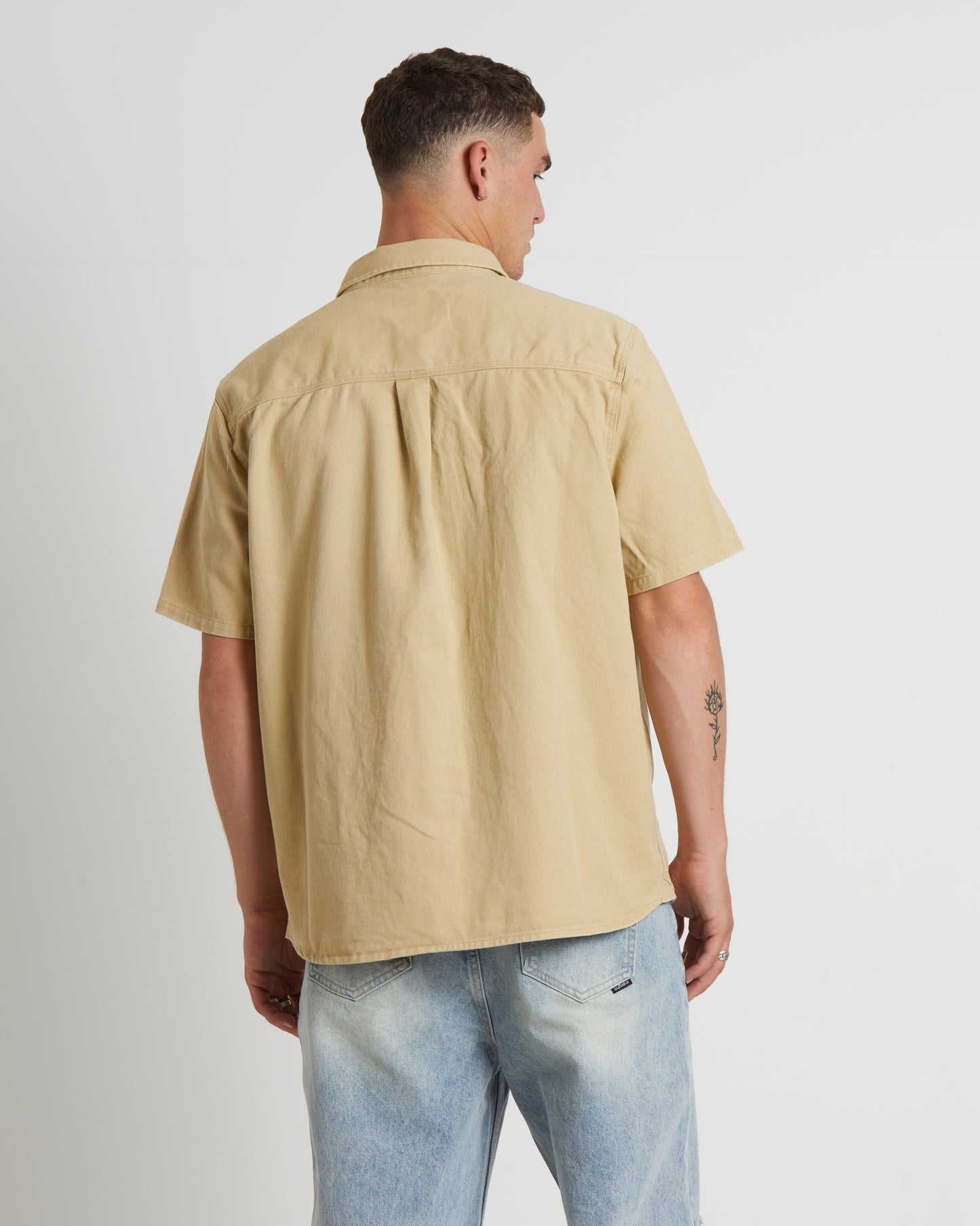 Lee Worker Short Sleeve Shirt in Union Stone