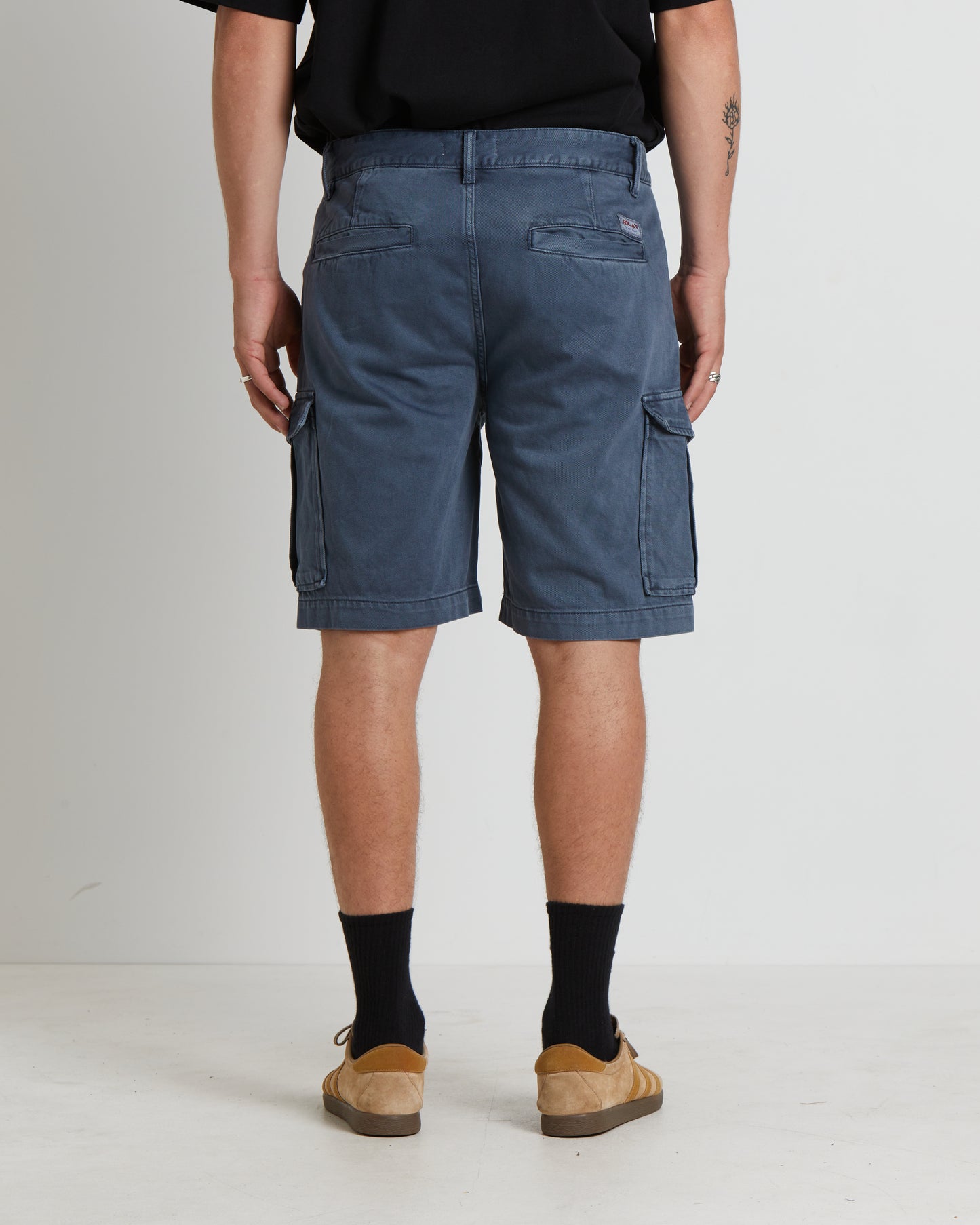 Ezy Trade Cargo Shorts in Steel Blue