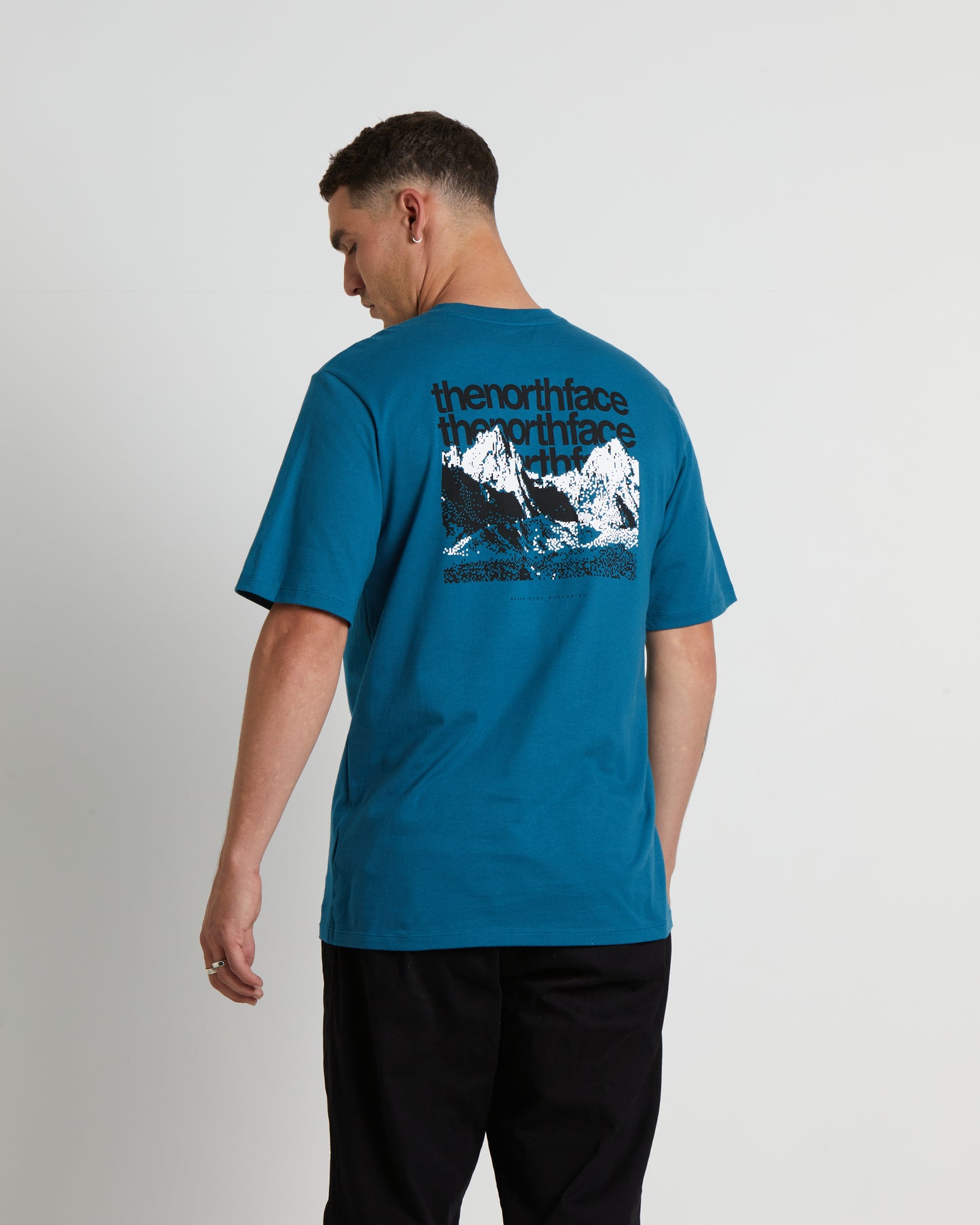 Short Sleeve Coordinates T-Shirt in Blue Coral