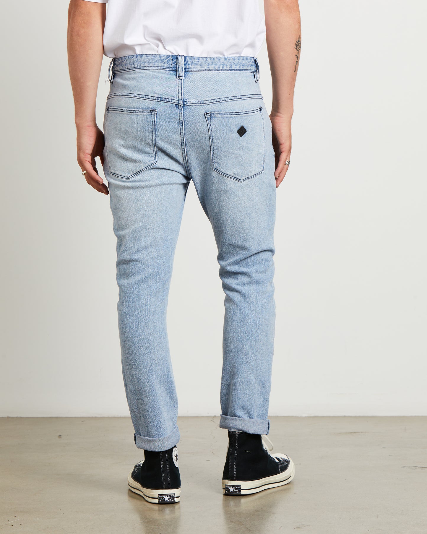 A Dropped Slim Denim Jeans Rossi