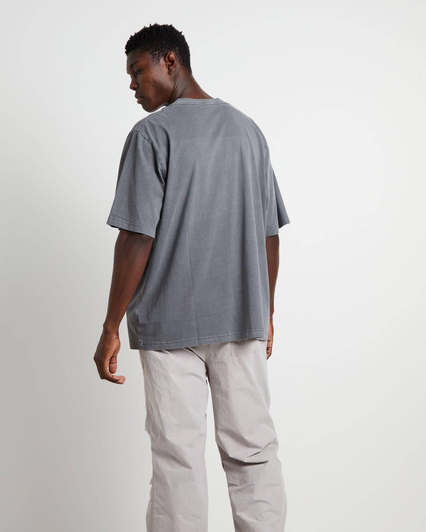 Samo Neuw Denim Logo T-Shirt in Graphite
