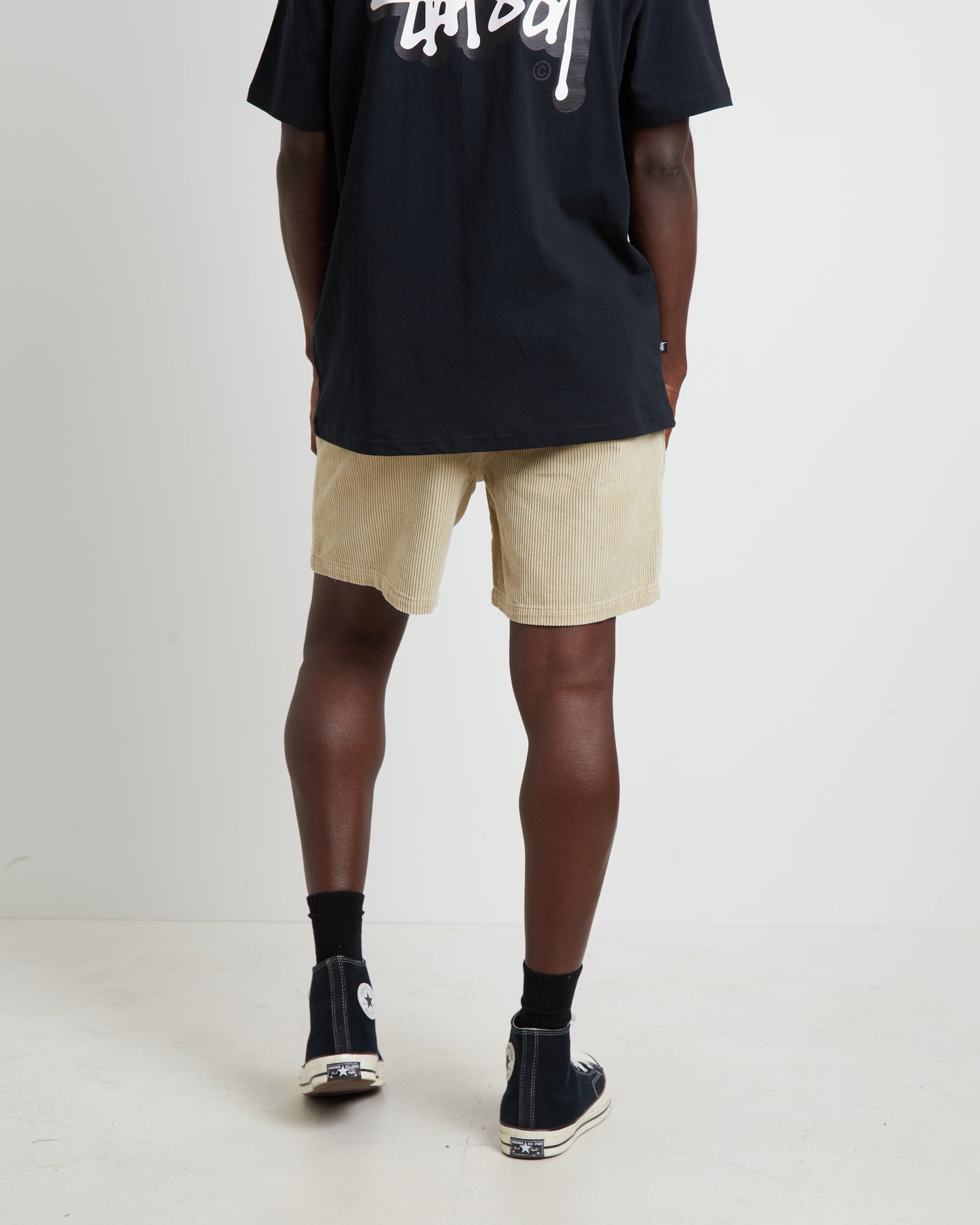 Wide Wale Cord Beachshorts in Khaki