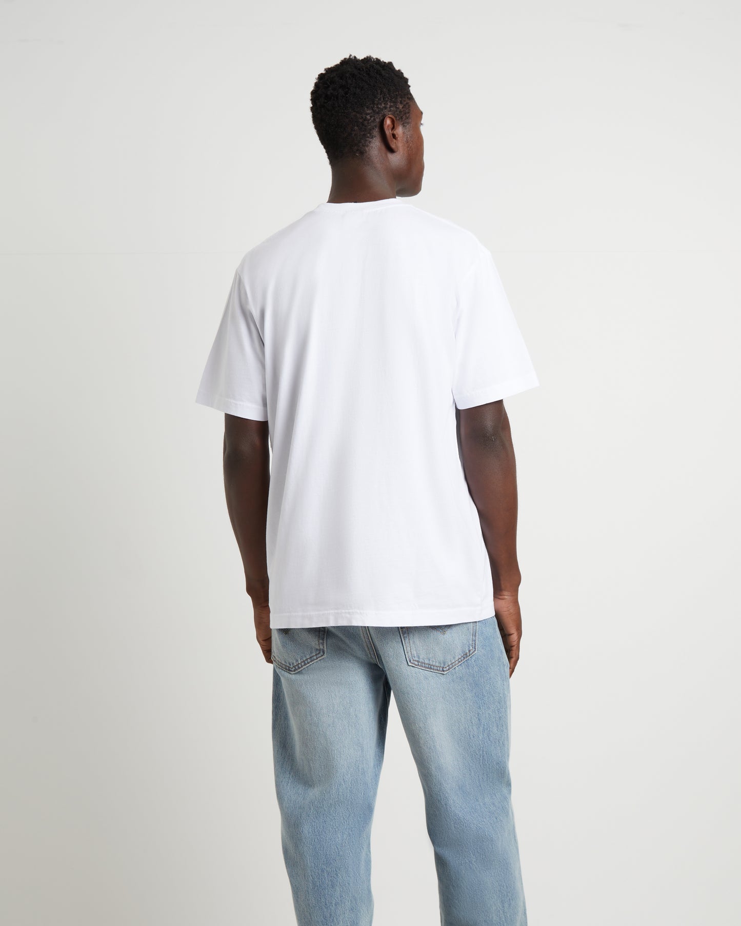 Psychedelic Retro Fit Short Sleeve T-Shirt in White