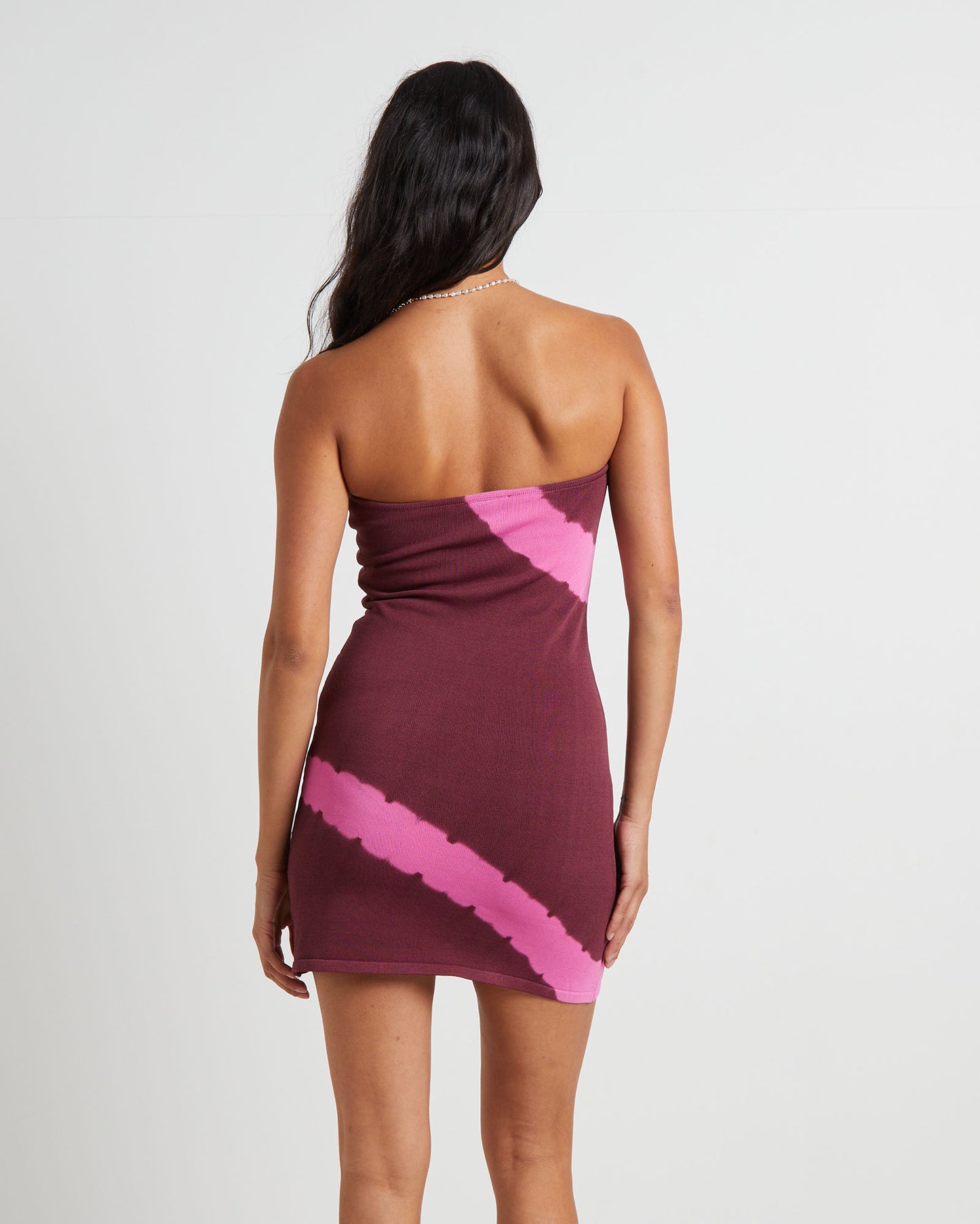 Margot Longline Knit Bandeau Mini Dress in Assorted