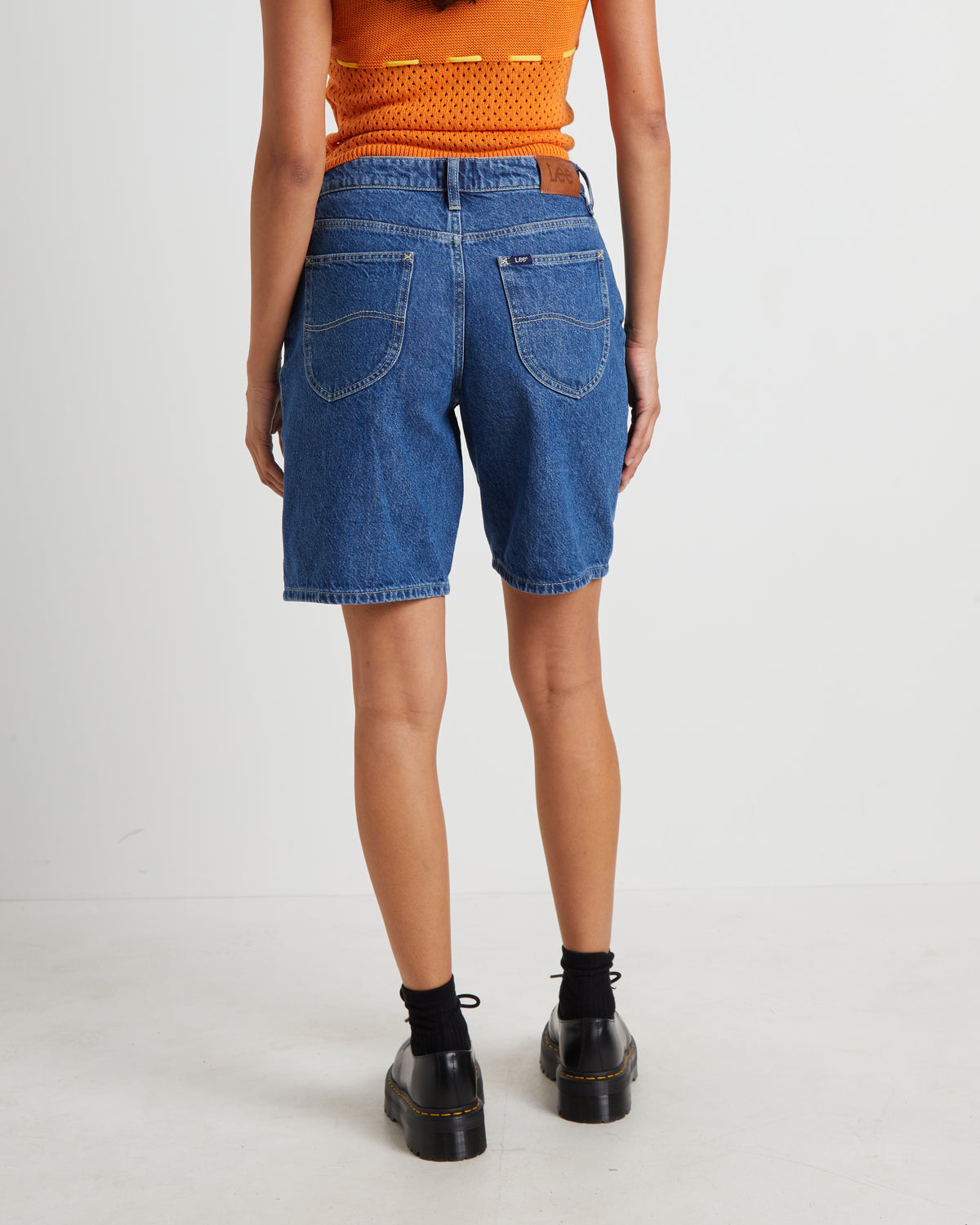 90s Mid Baggy Denim Shorts in Bronx Blue BRONX BLUE