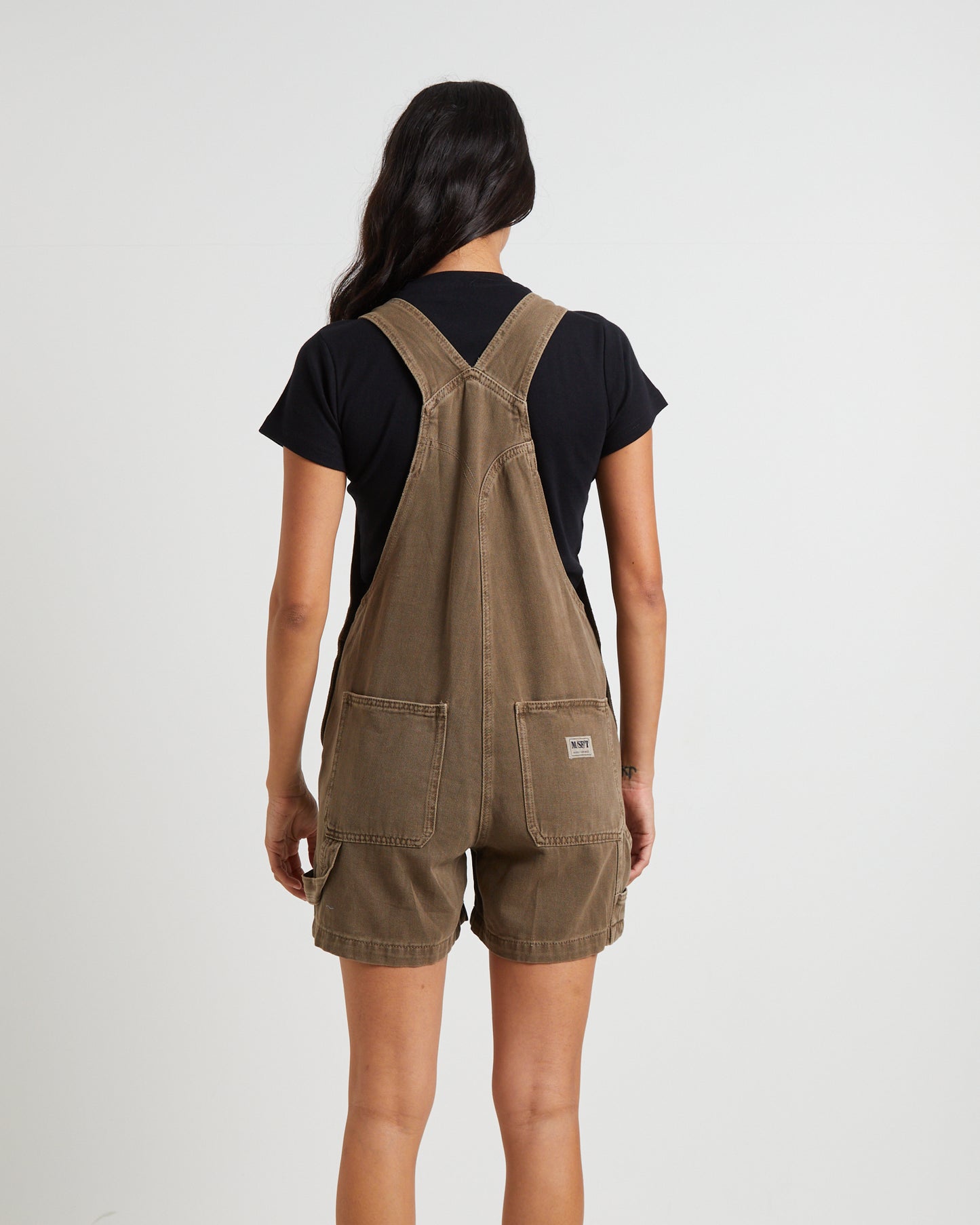Heavenly People Short Overalls in Chocolate