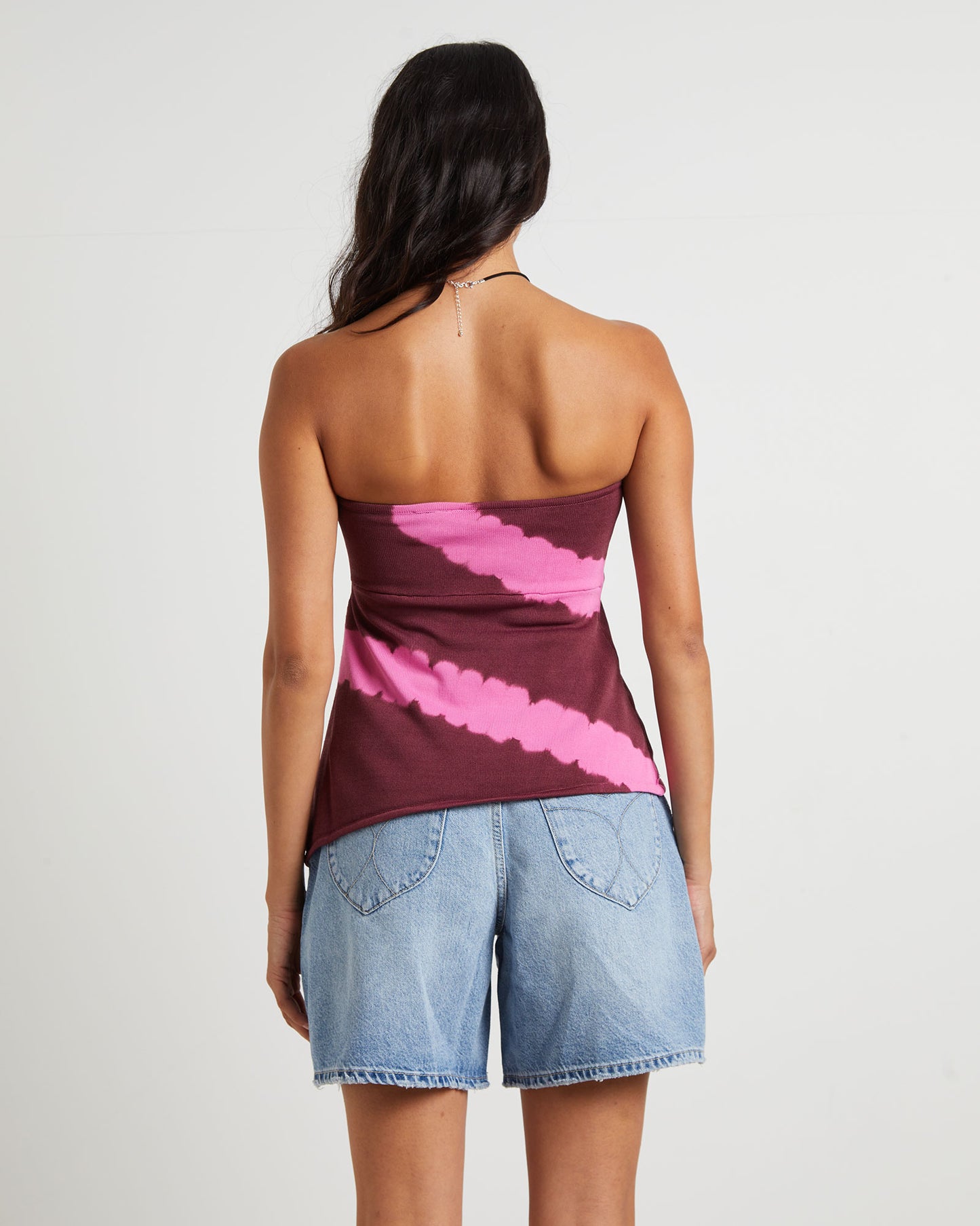 Margot Longline Knit Bandeau Top in Assorted