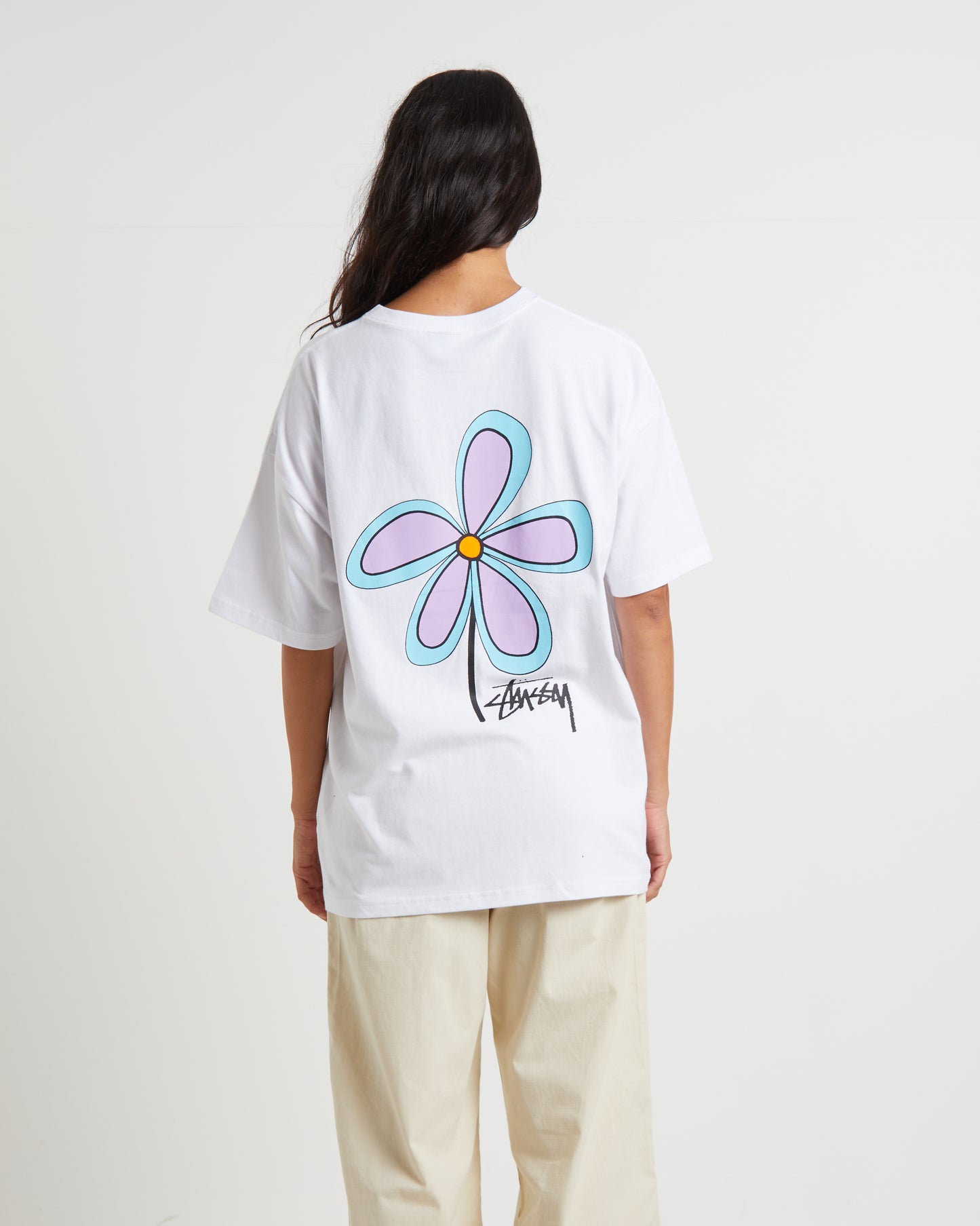 Stussy Flower T-Shirt in White