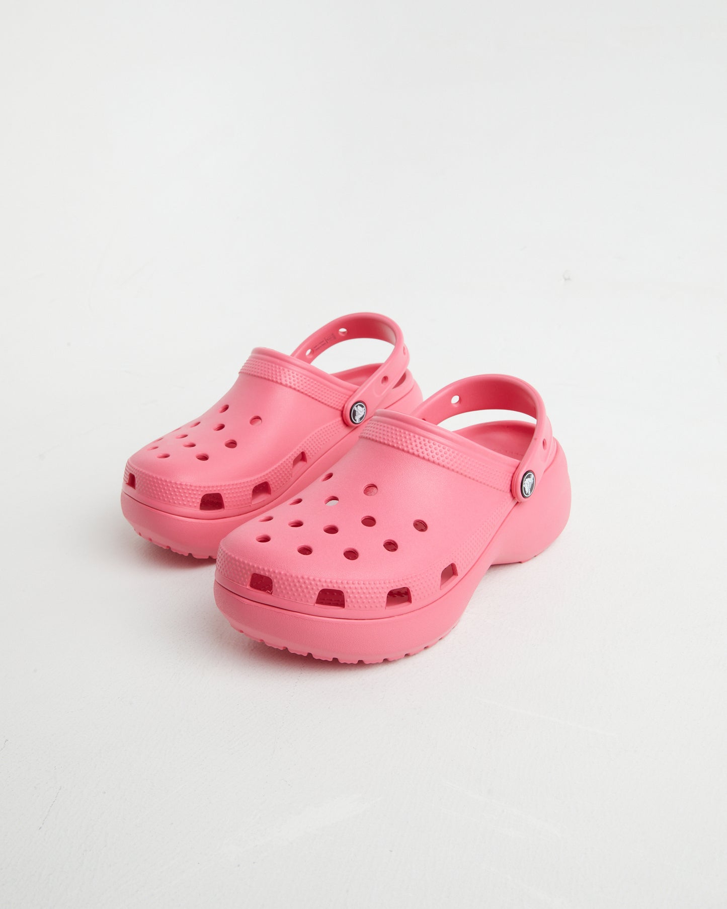 Classic Platform Clogs in Hyper Pink