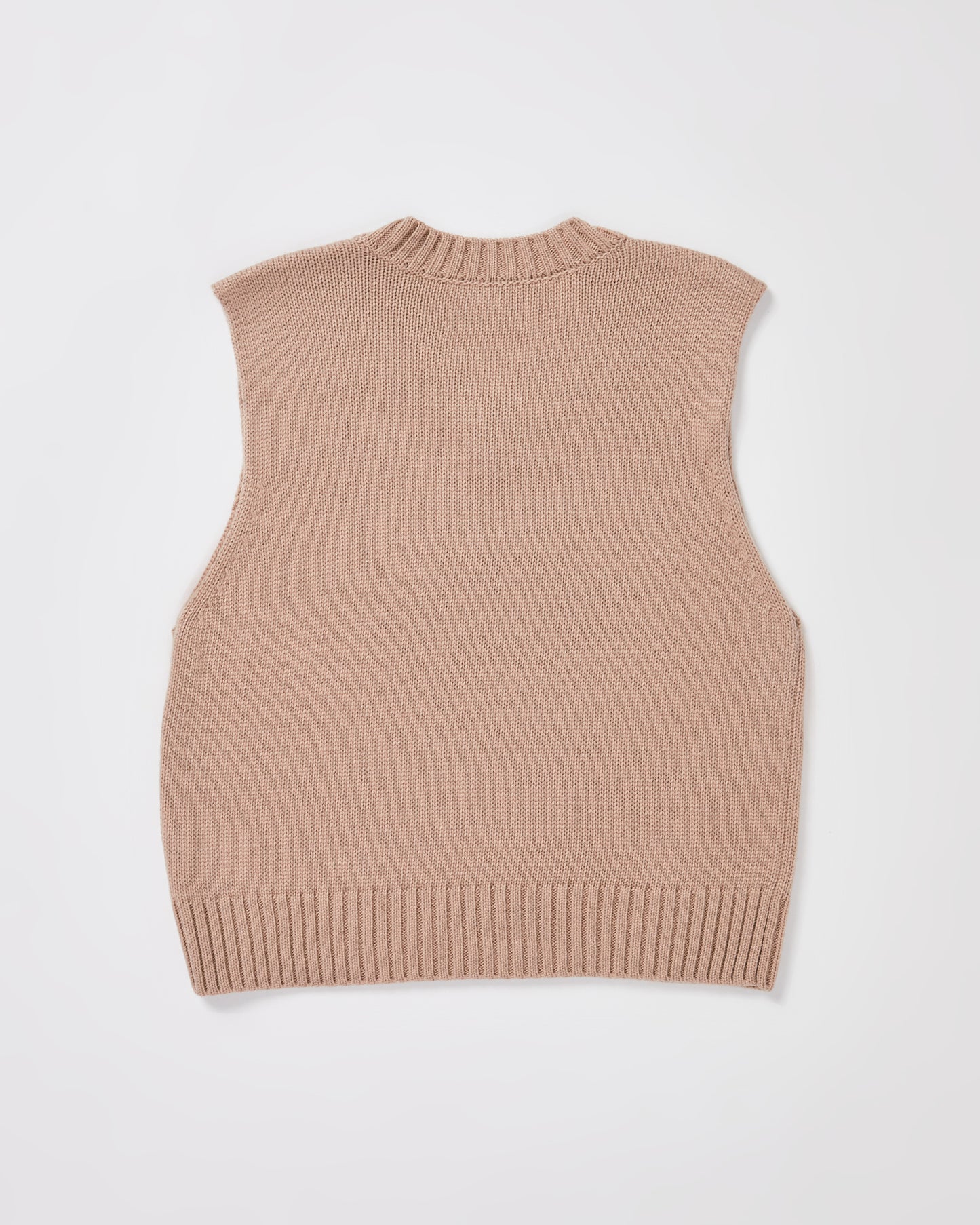 Teen Boys Sunday Box Knit Vest in Tan