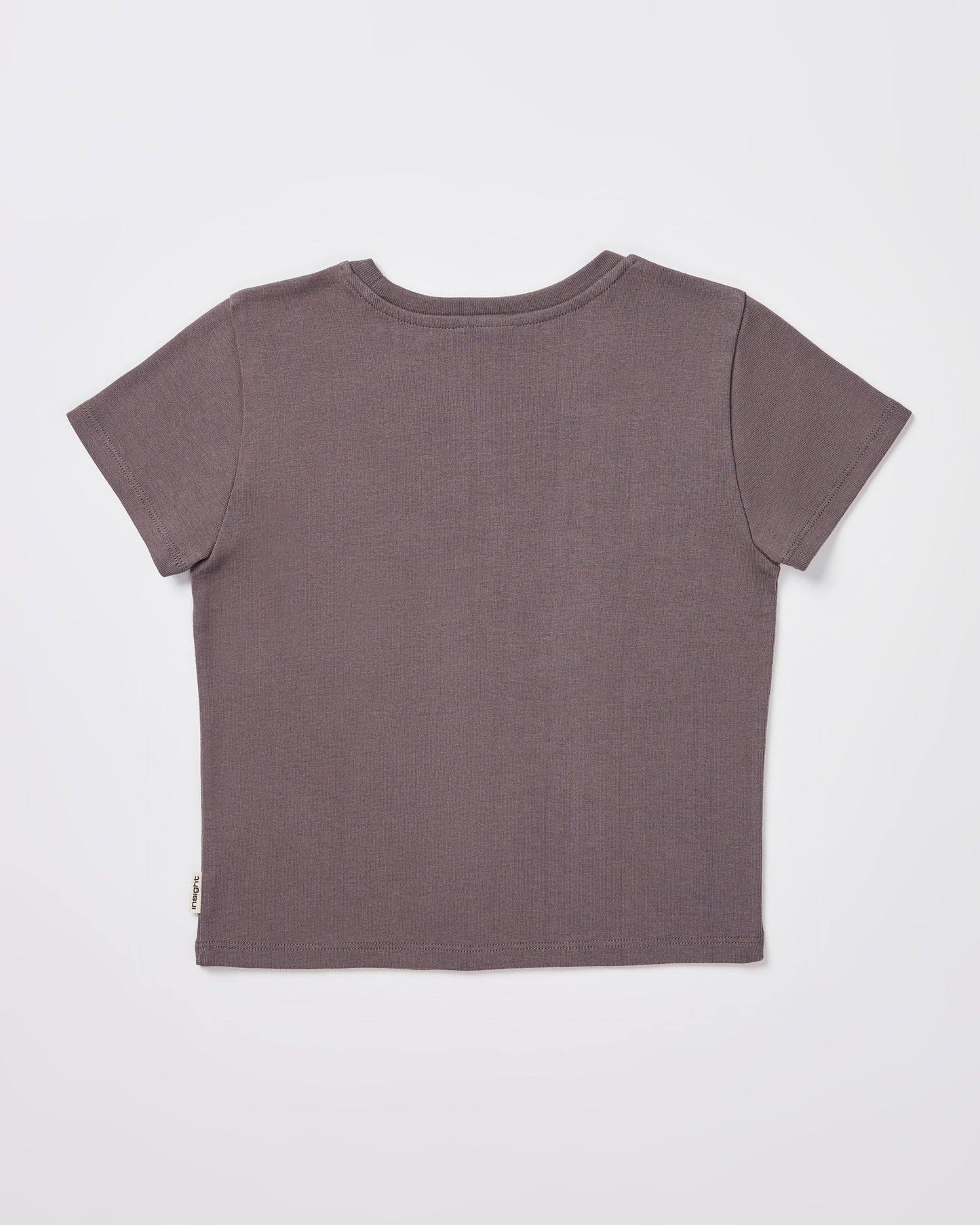 Teen Girls Longline Short Sleeve T-Shirt in Grey