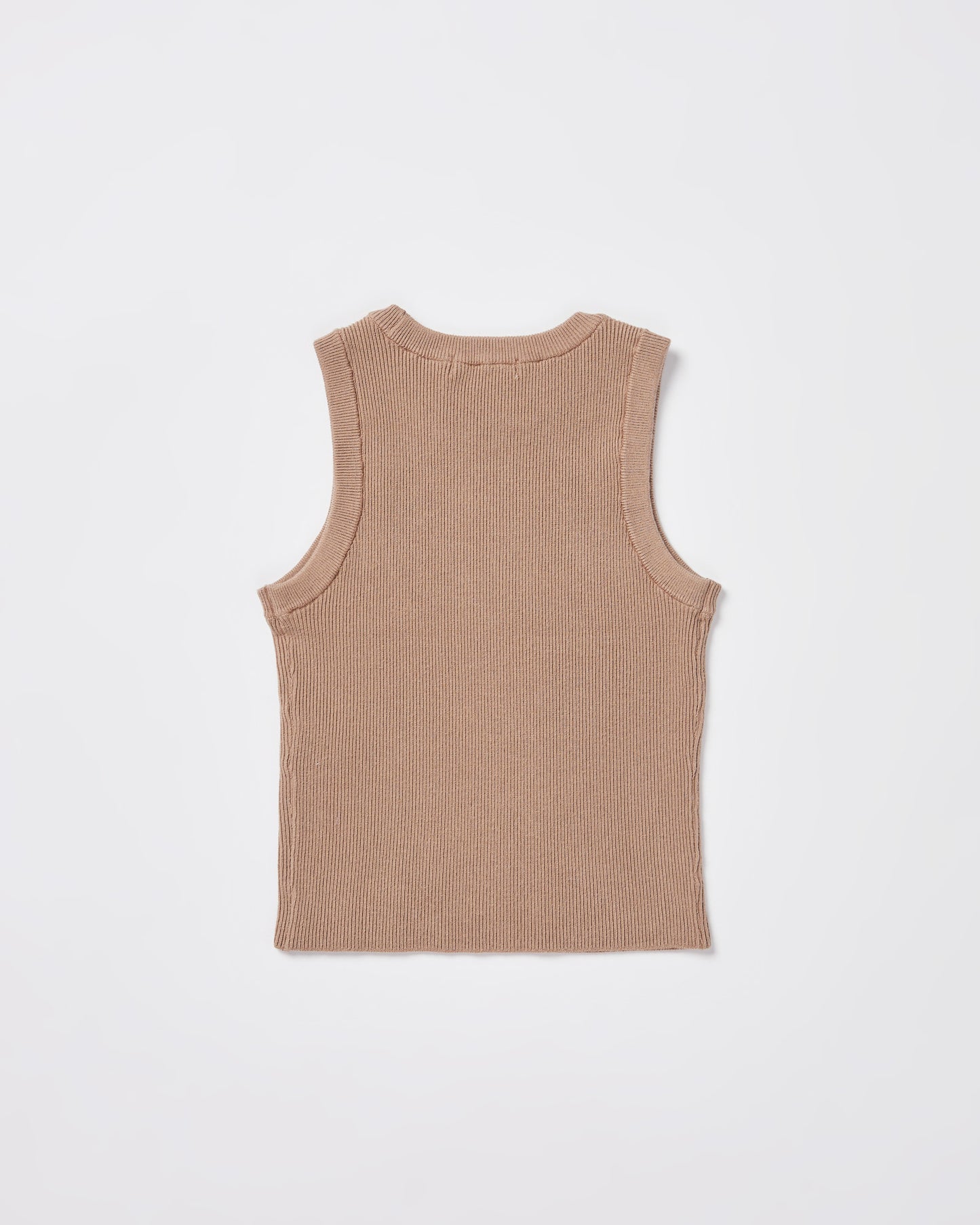 Teen Girls Luxe Knitted Tank Top in Tan