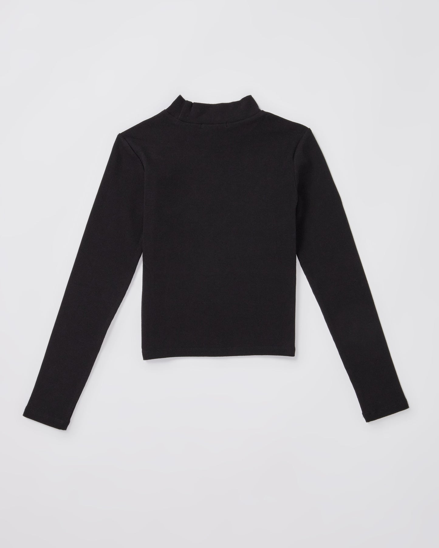 Teen Girls Long Sleeve Skivvy in Black