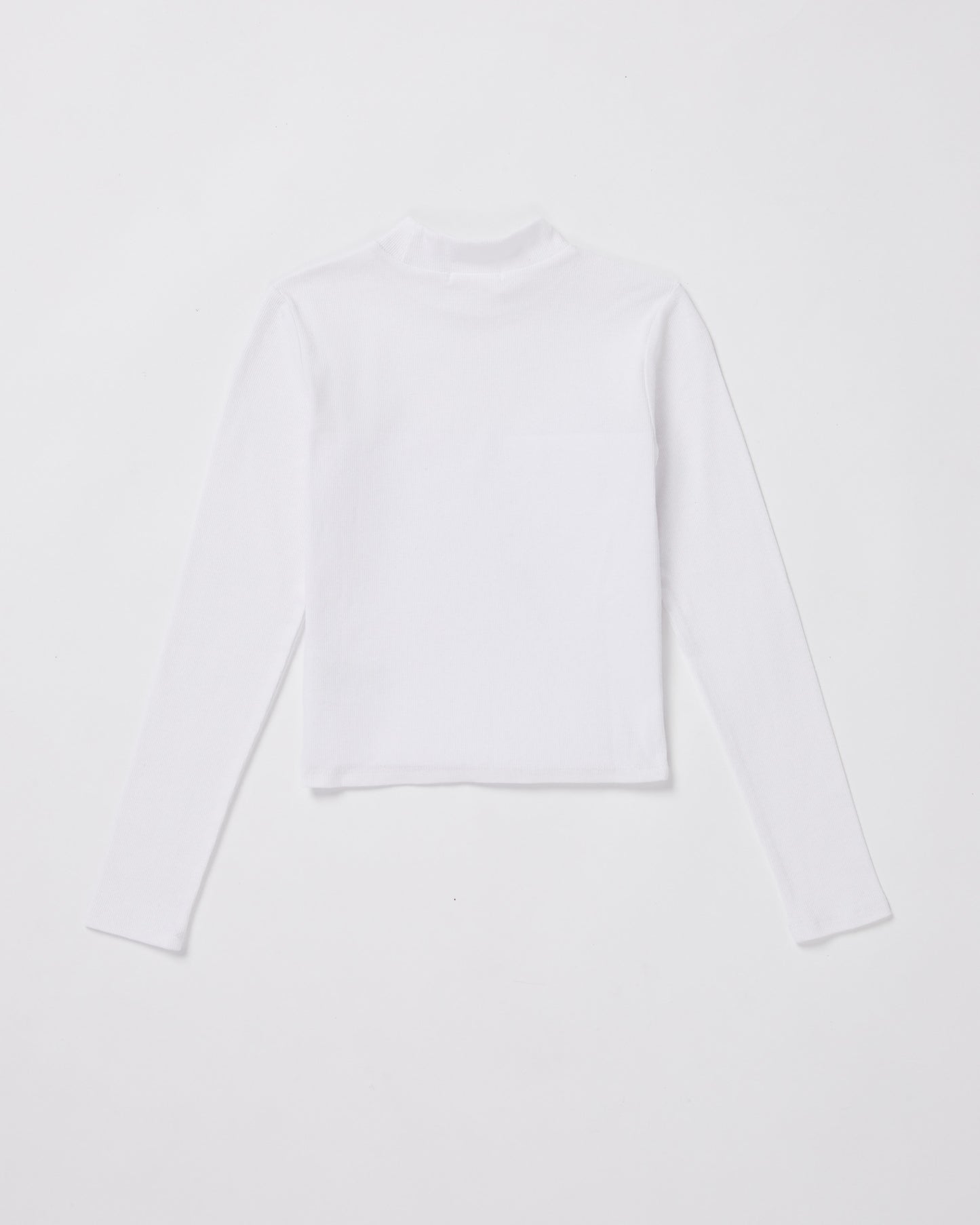 Teen Girls Long Sleeve Skivvy in White