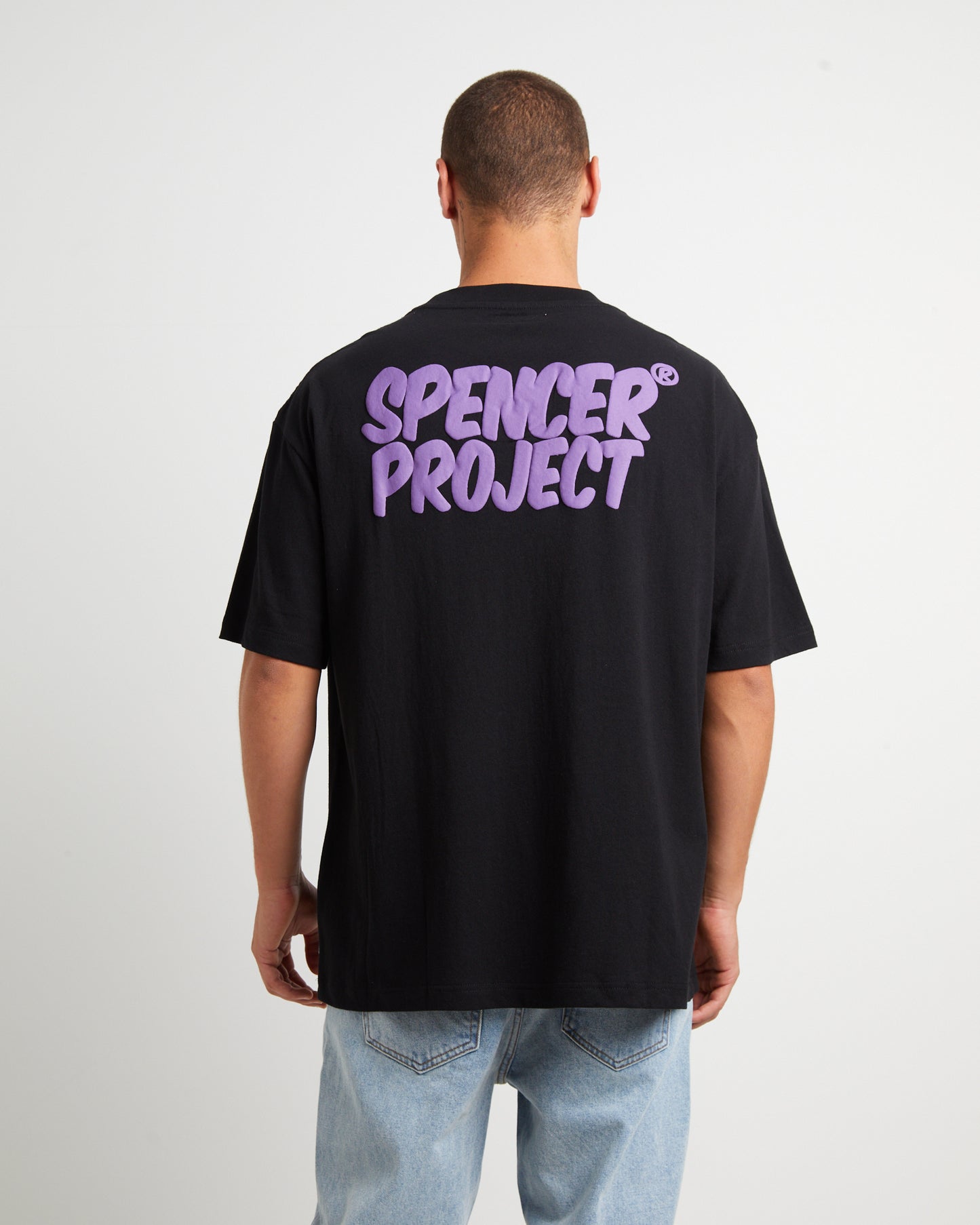 Puffy Short Sleeve T-Shirt in Black