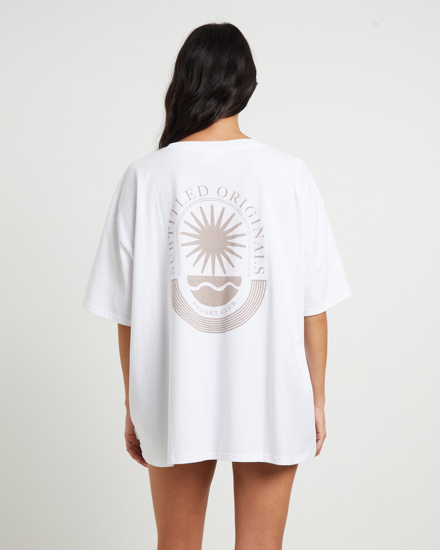 Resort Club Oversized T-Shirt in White
