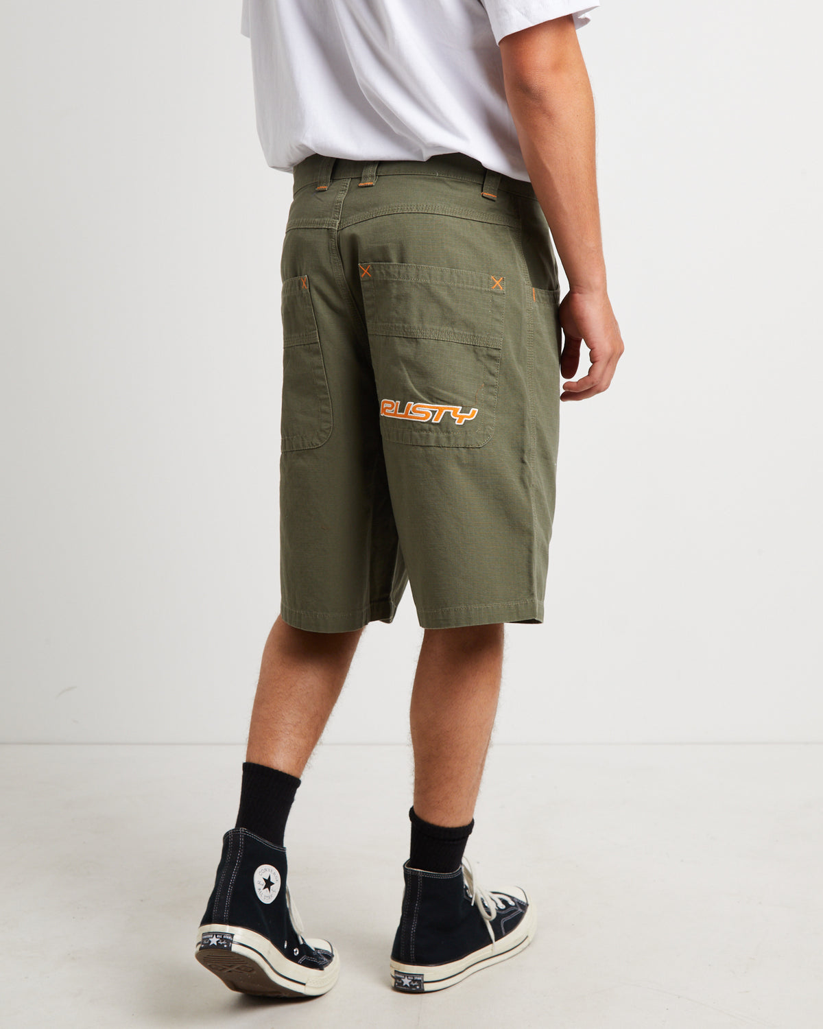 Rip Daddy Ripstop Shorts in Army Green ARMY GREEN