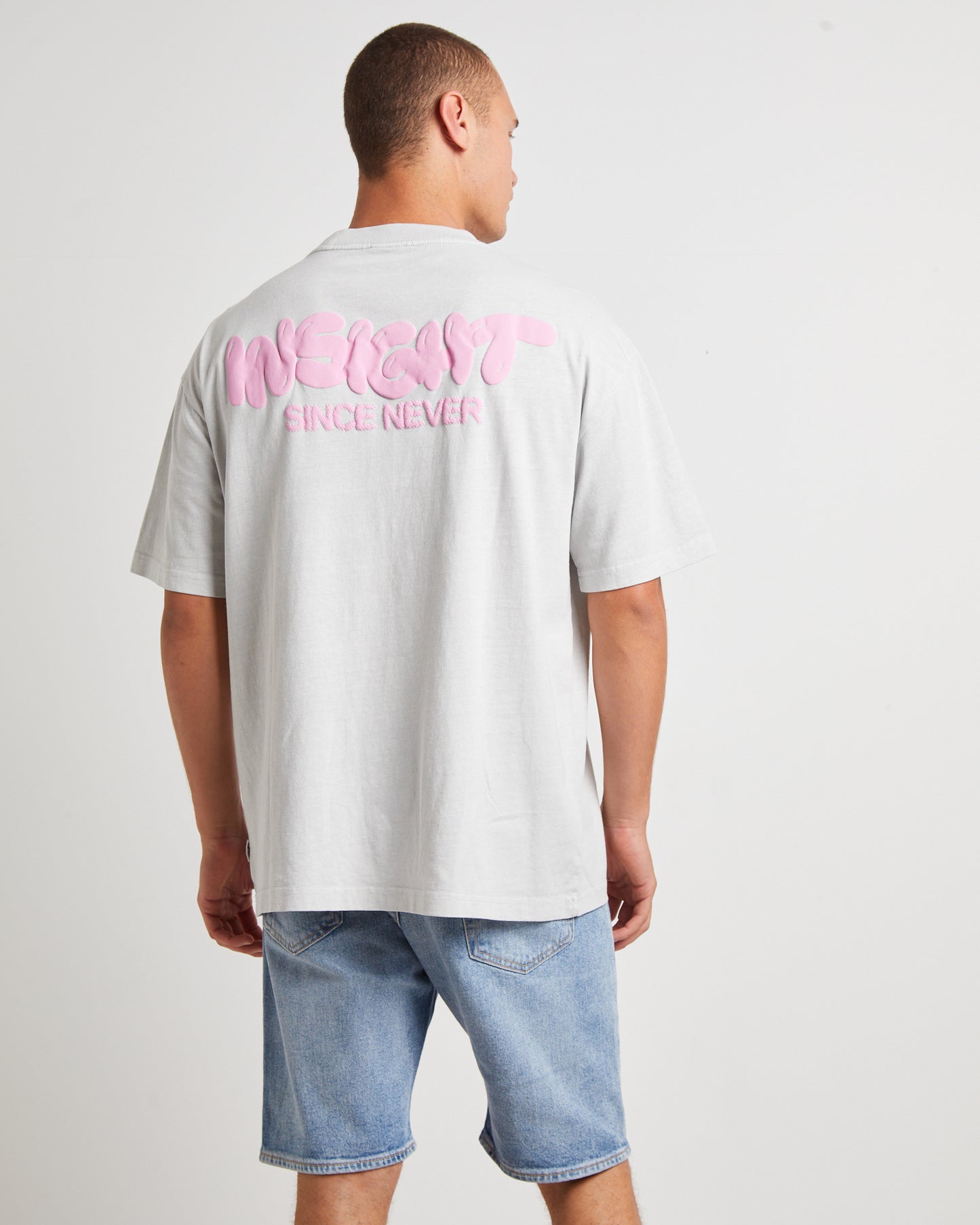 Narli Oversized Short Sleeve T-Shirt in Ash Grey