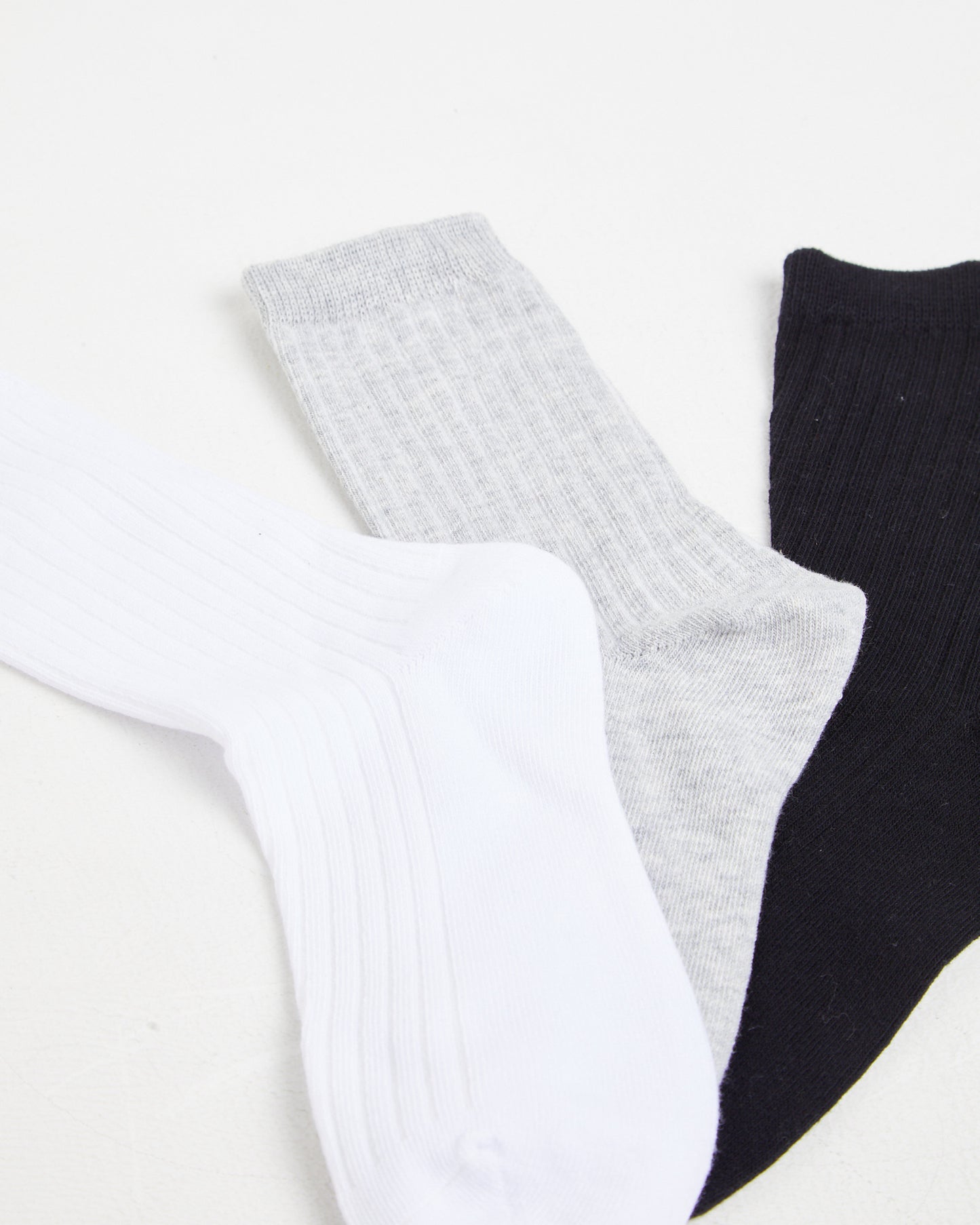 Rib Socks 3 Pack