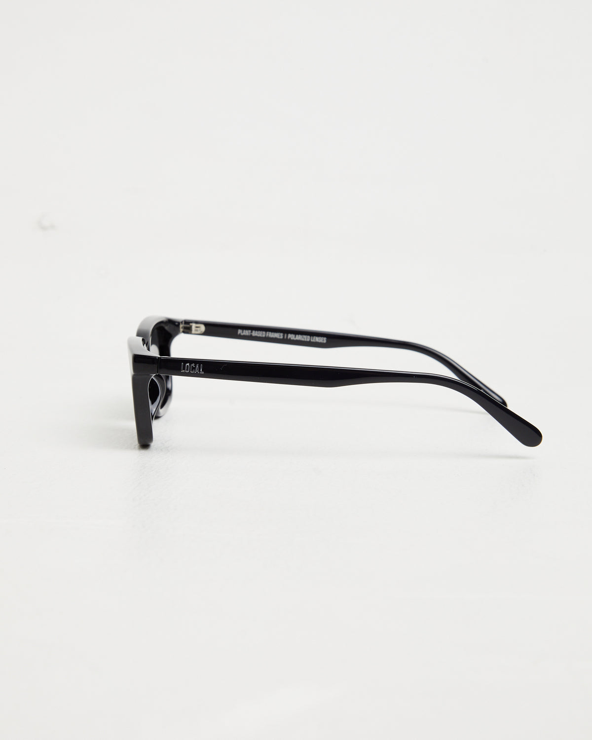 CBM Polished Sunglasses in Black/Dark Grey BLACK