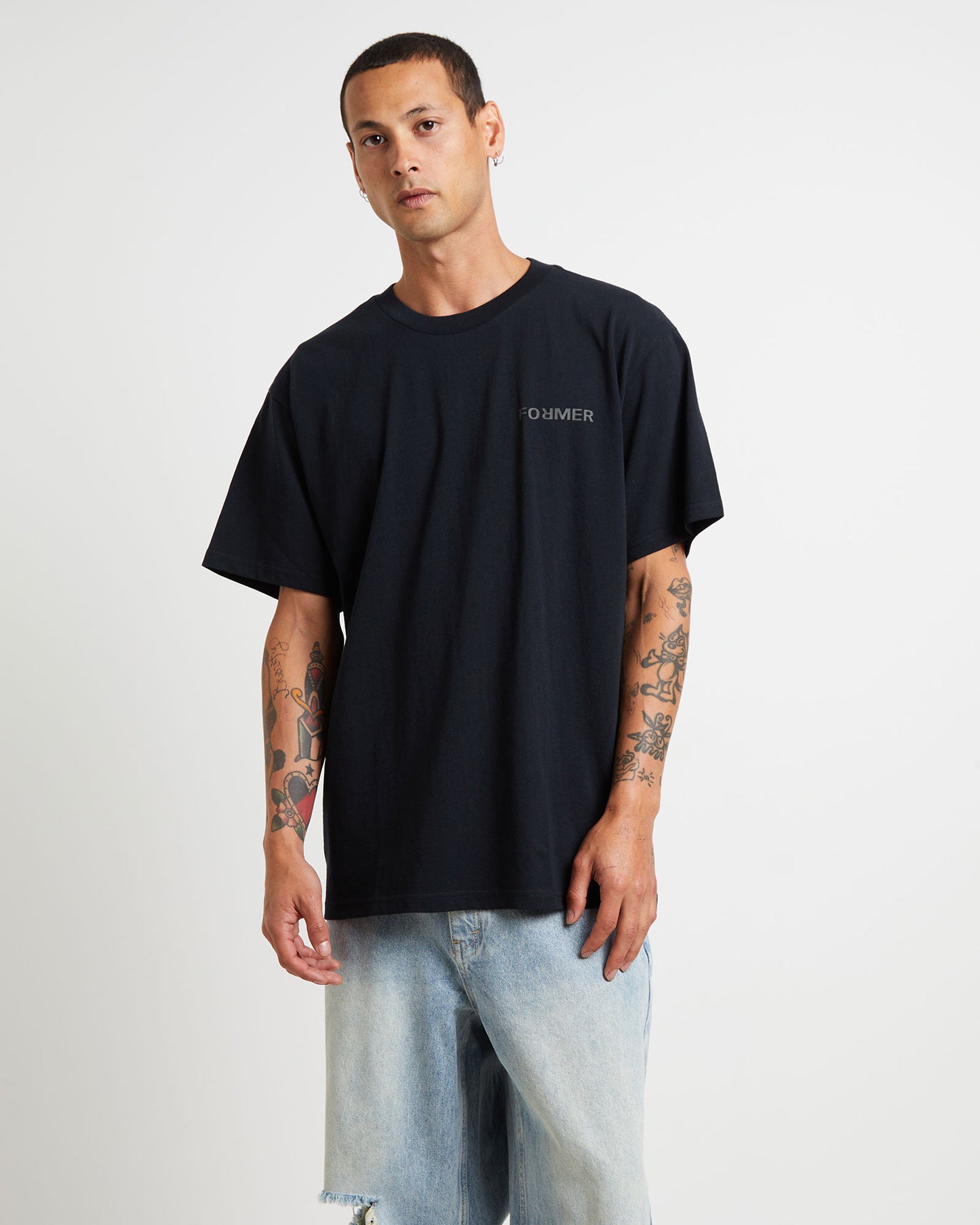 Collision Crux Short Sleeve T-Shirt in Black