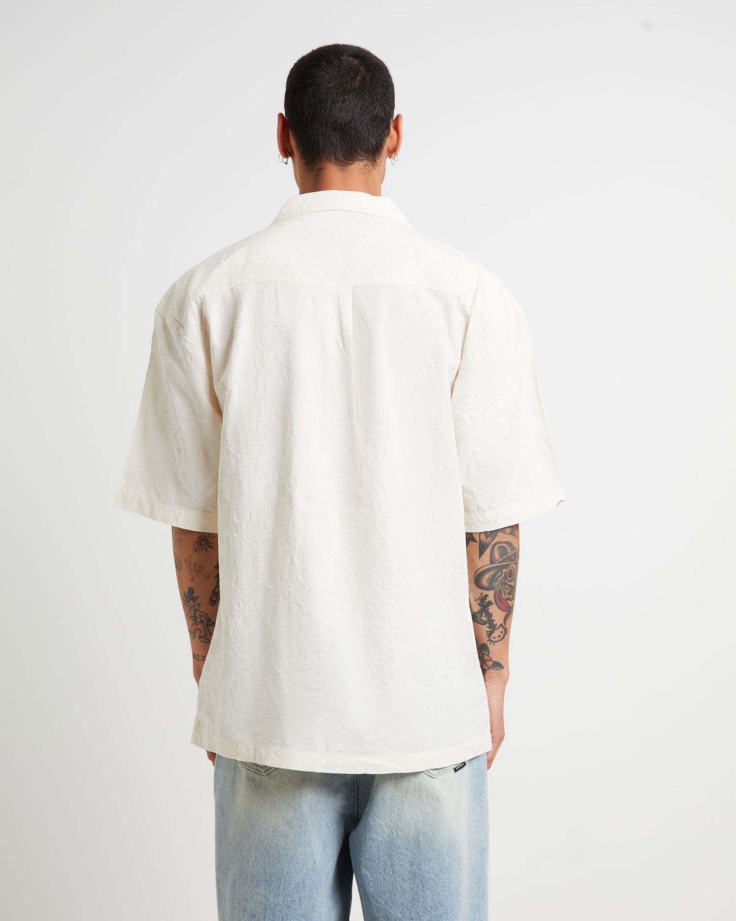 CA Tension Short Sleeve Shirt in Bone