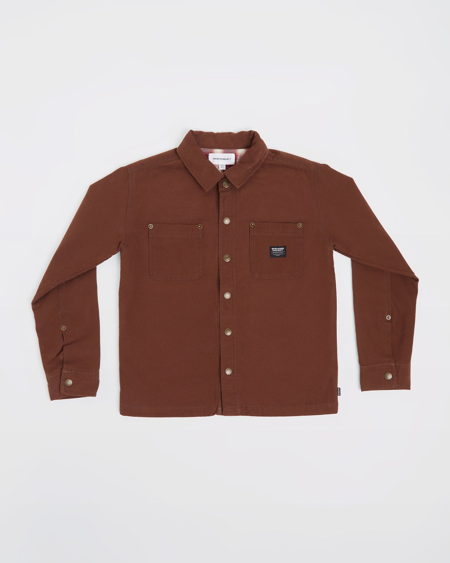 Teen Boys Newcastle Long Sleeve Shacket in Brown