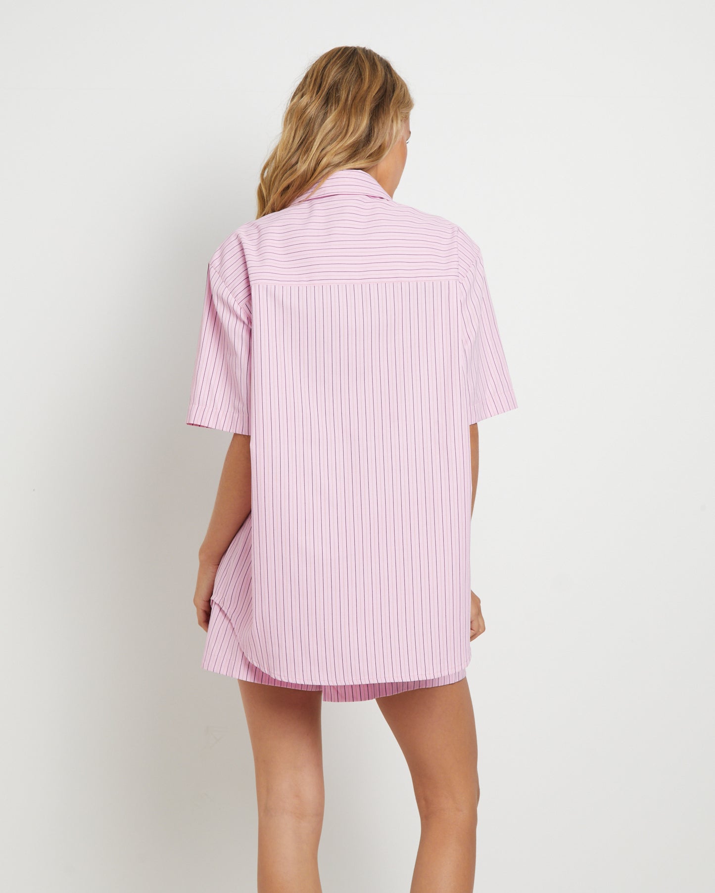 Matilda Short Sleeve Shirt in Pink