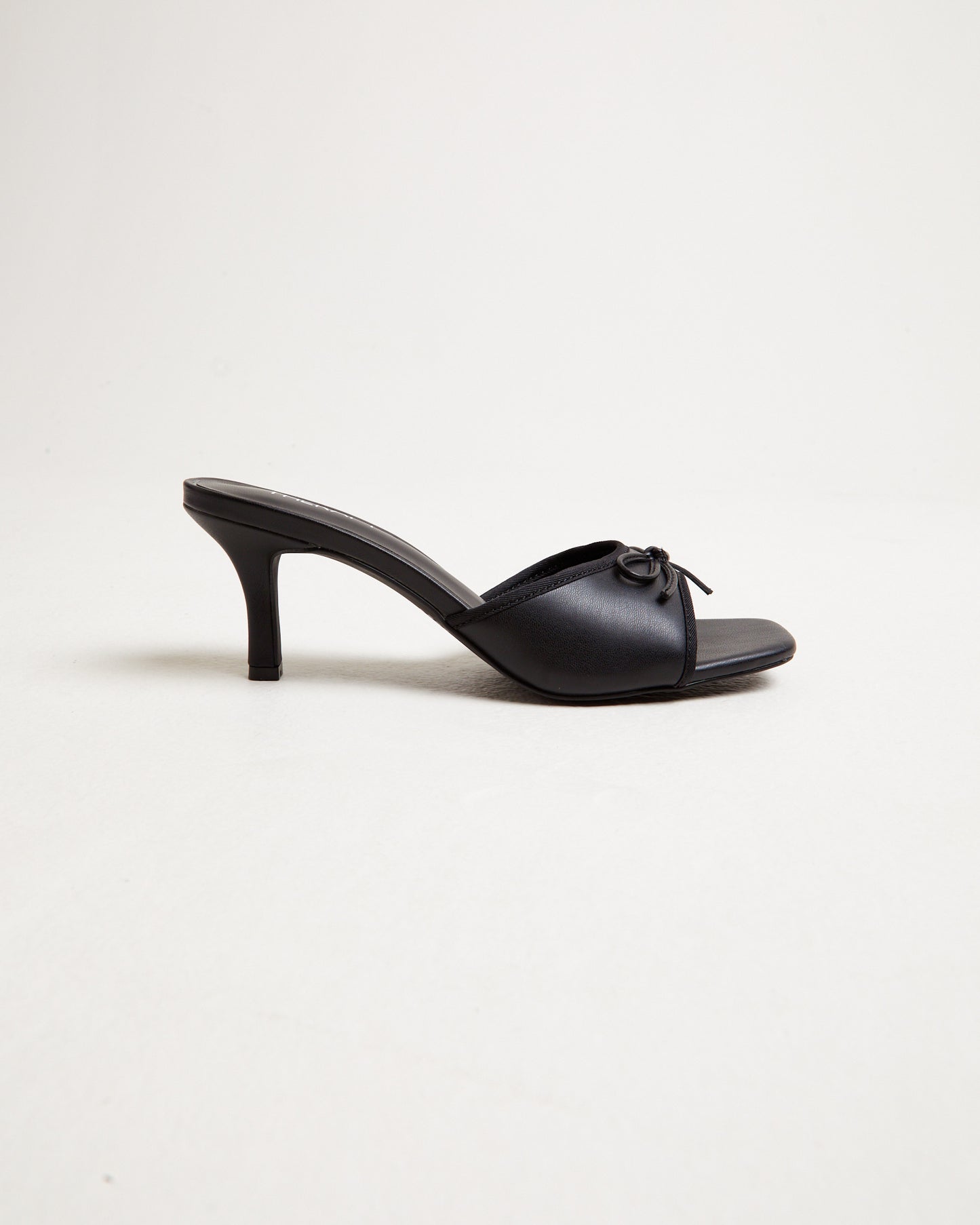 Jenner Kitten Heels in Smooth Black