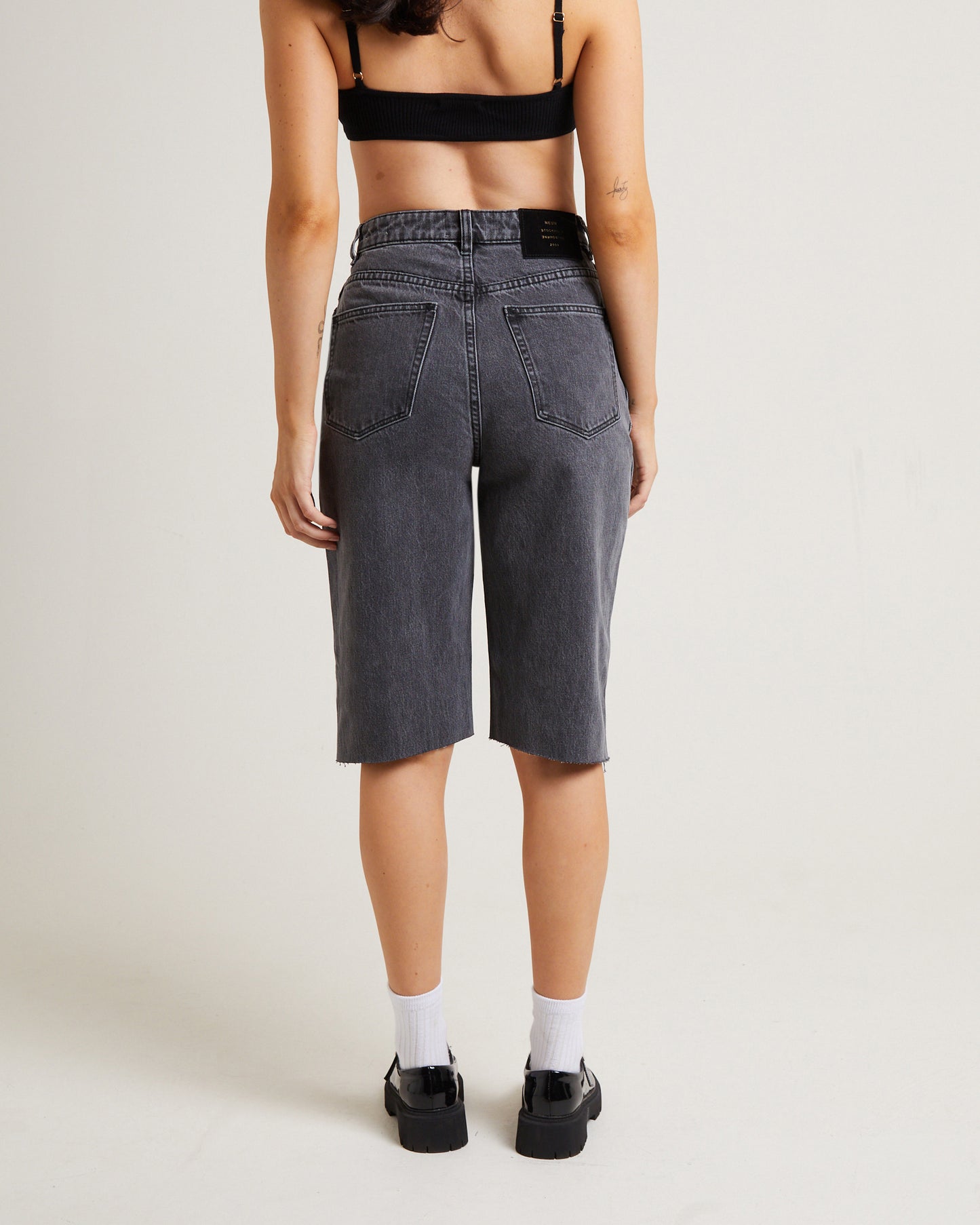 Sade Denim Jorts in Ash