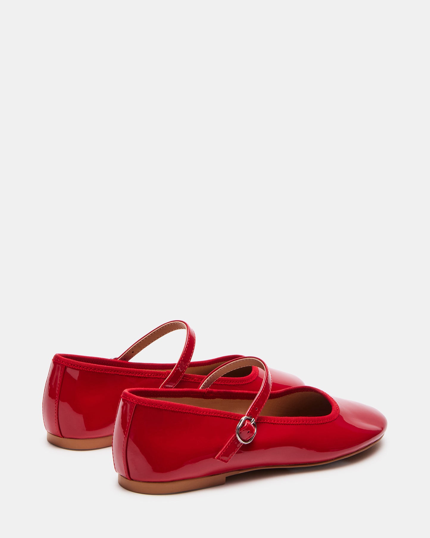 Vinetta Flats in Red Patent