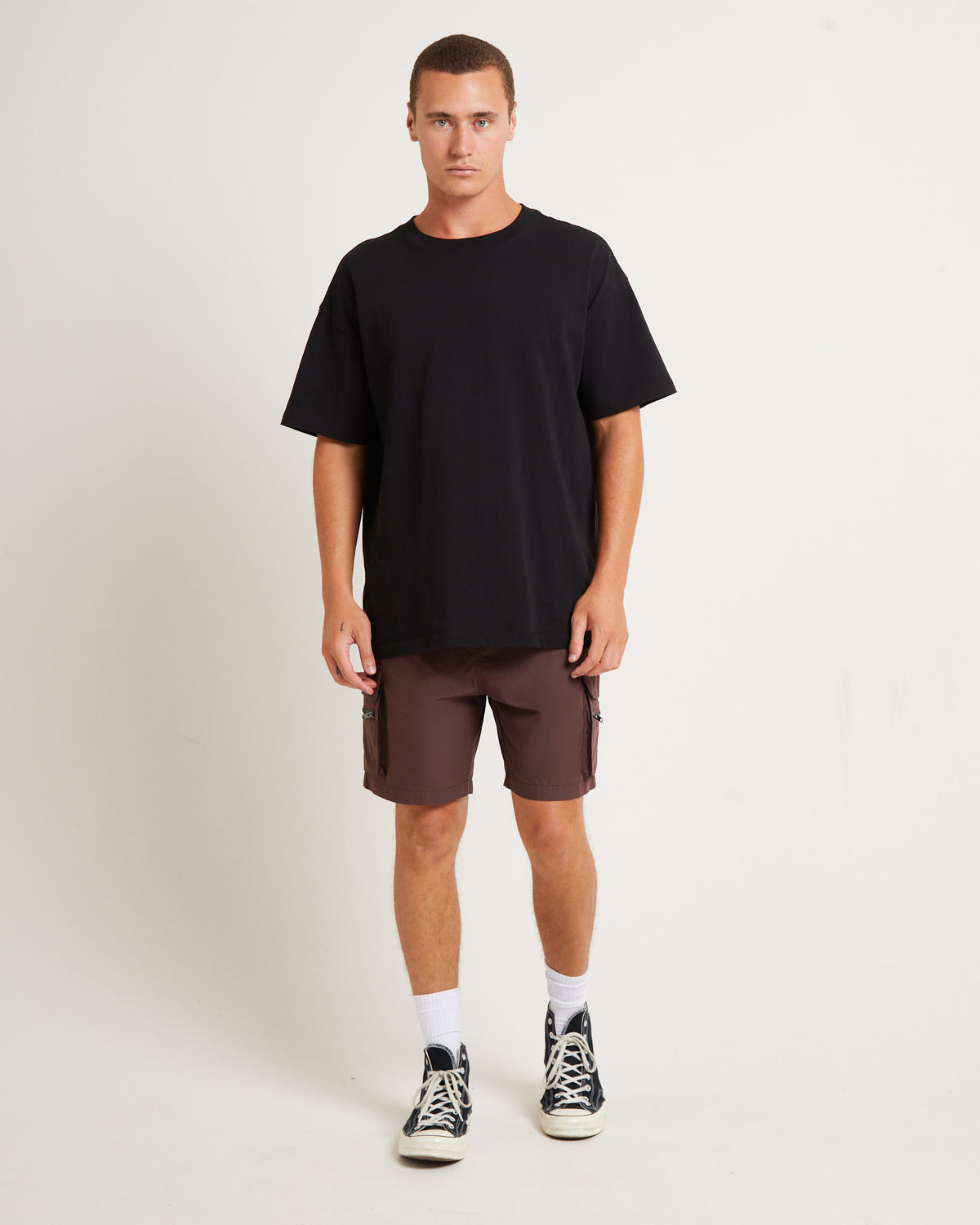 Utility Shorts in Umber Brown BROWN