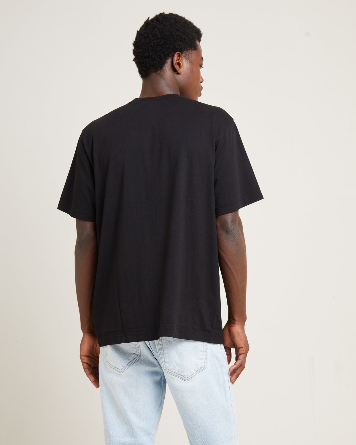 Space Recycled Retro T-Shirt BLACK