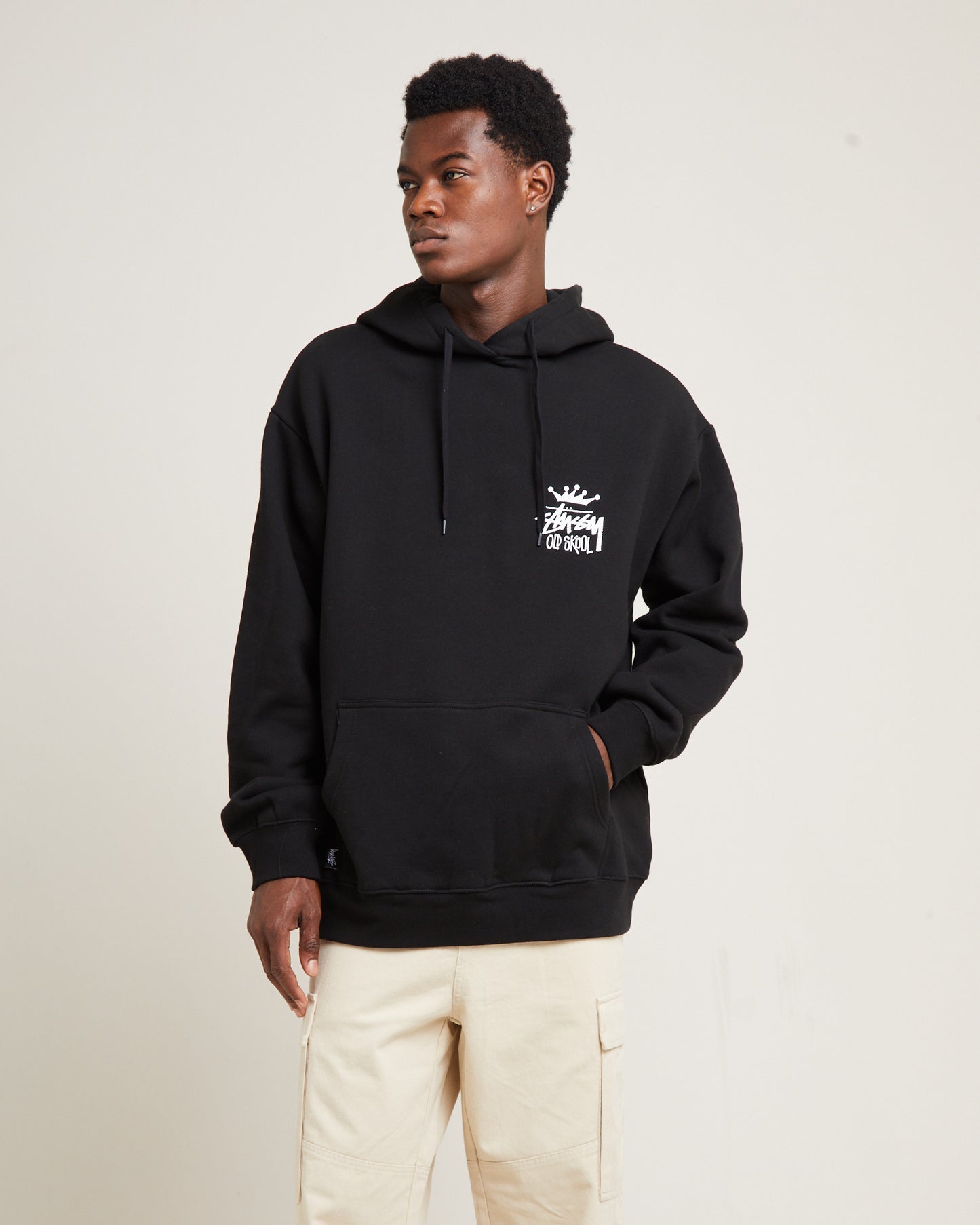 Old Skool Fleece Hoodie Black