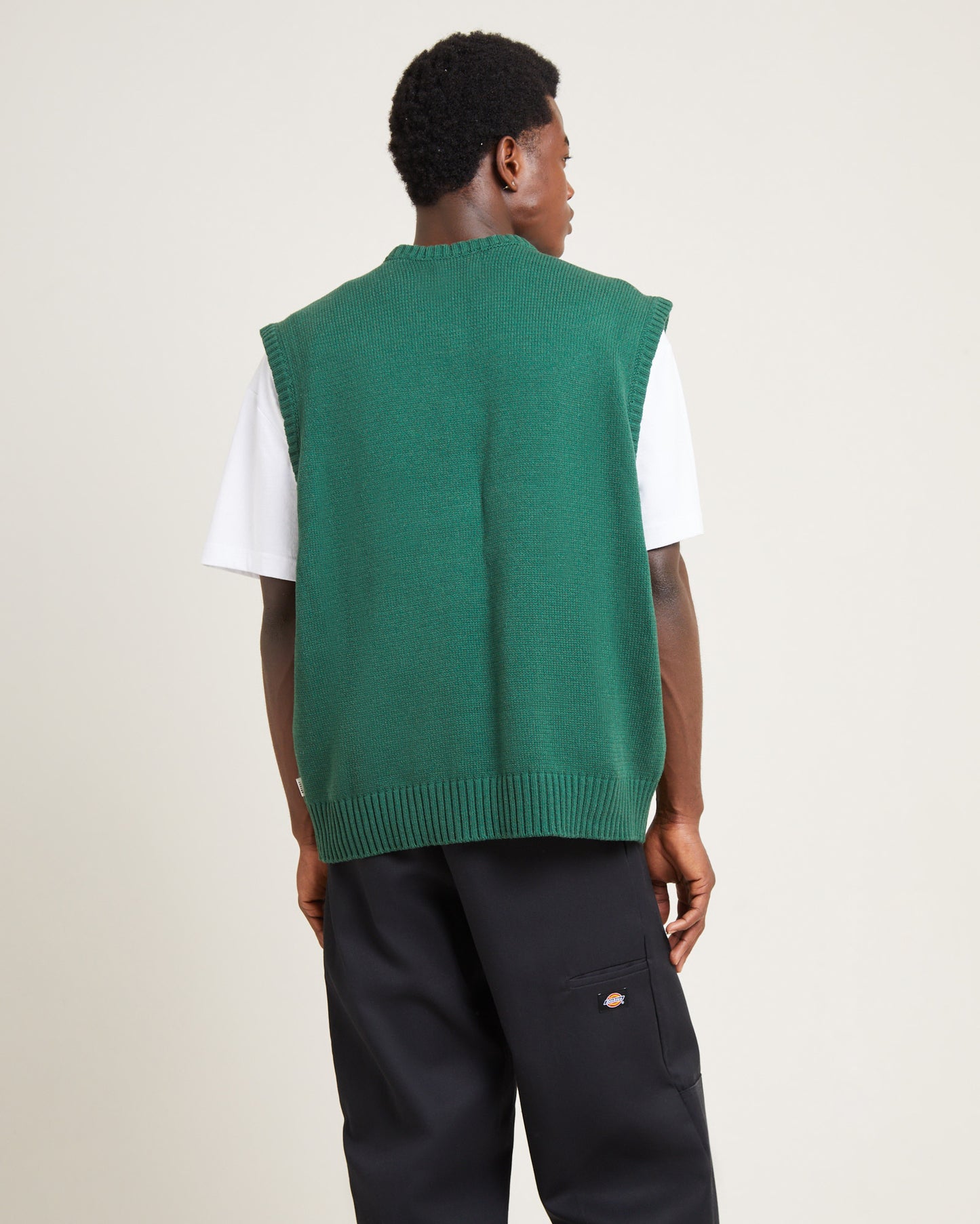 Service Knit Vest Green