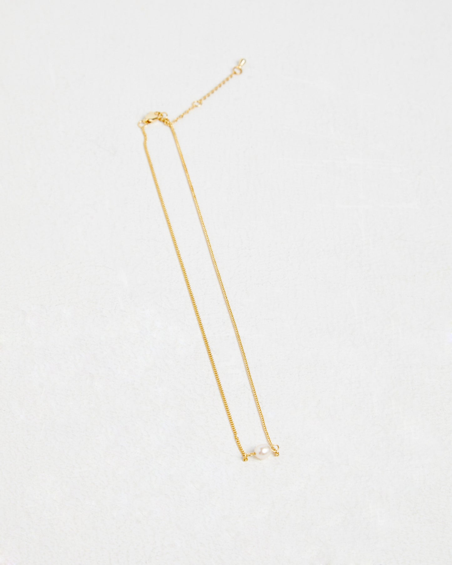 14K Gold Freshwater Pearl Drop Necklace