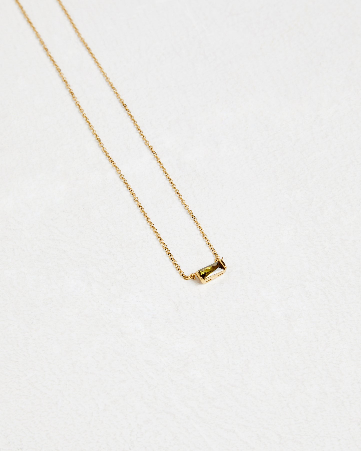 14K Gold Birth Stone Zodiac Charm Necklace