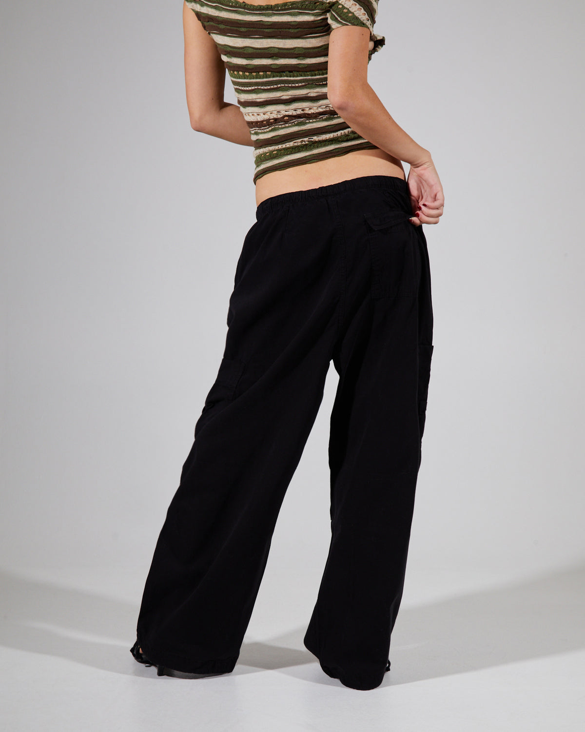 Parachute Cargo Pants Black BLACK