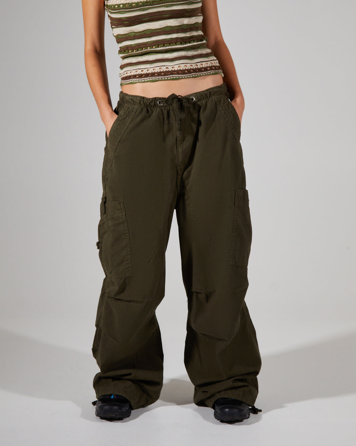 Parachute Cargo Pants Khaki KHAKI