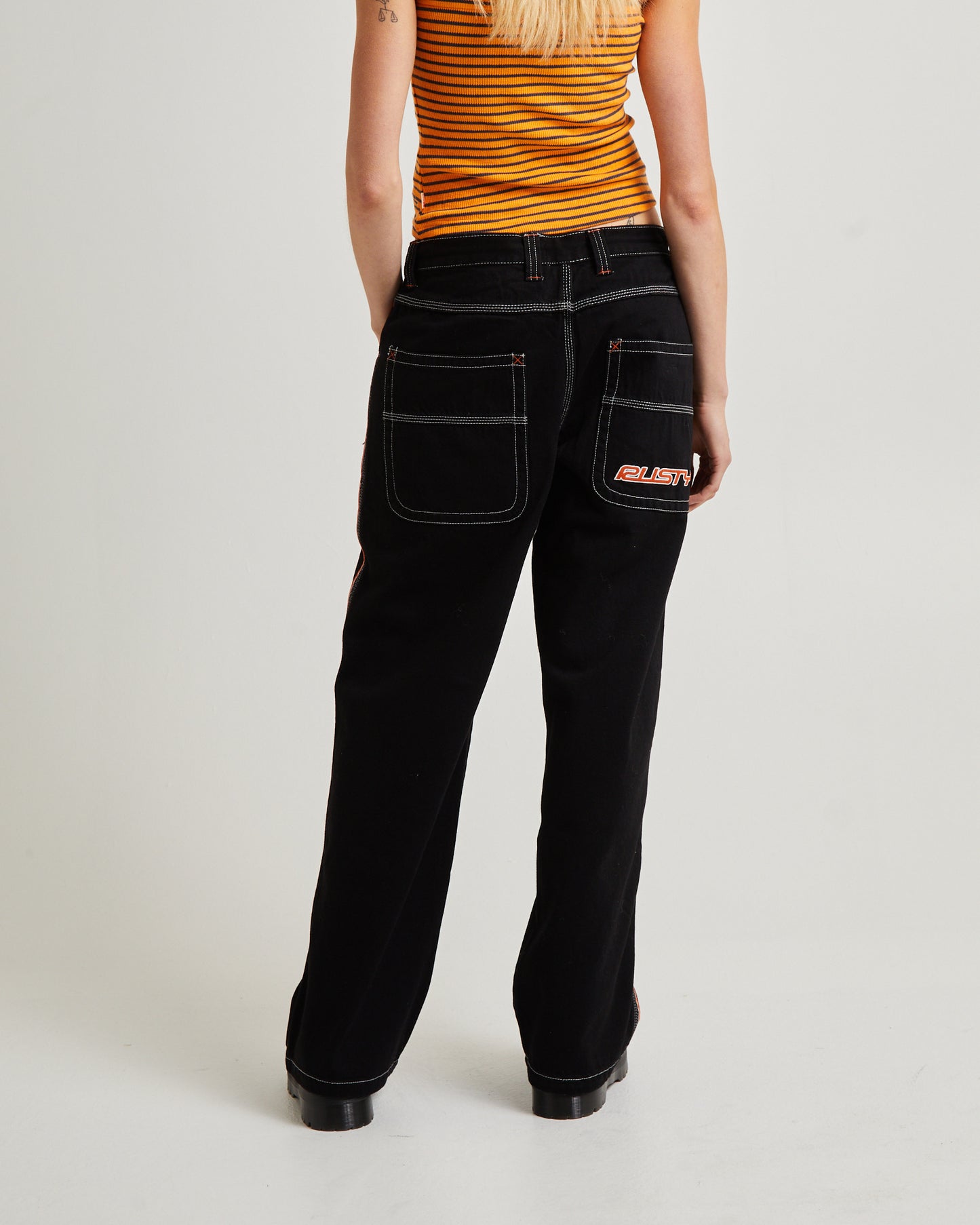 Flip Mommy Low Rise Wide Leg Denim Pants
