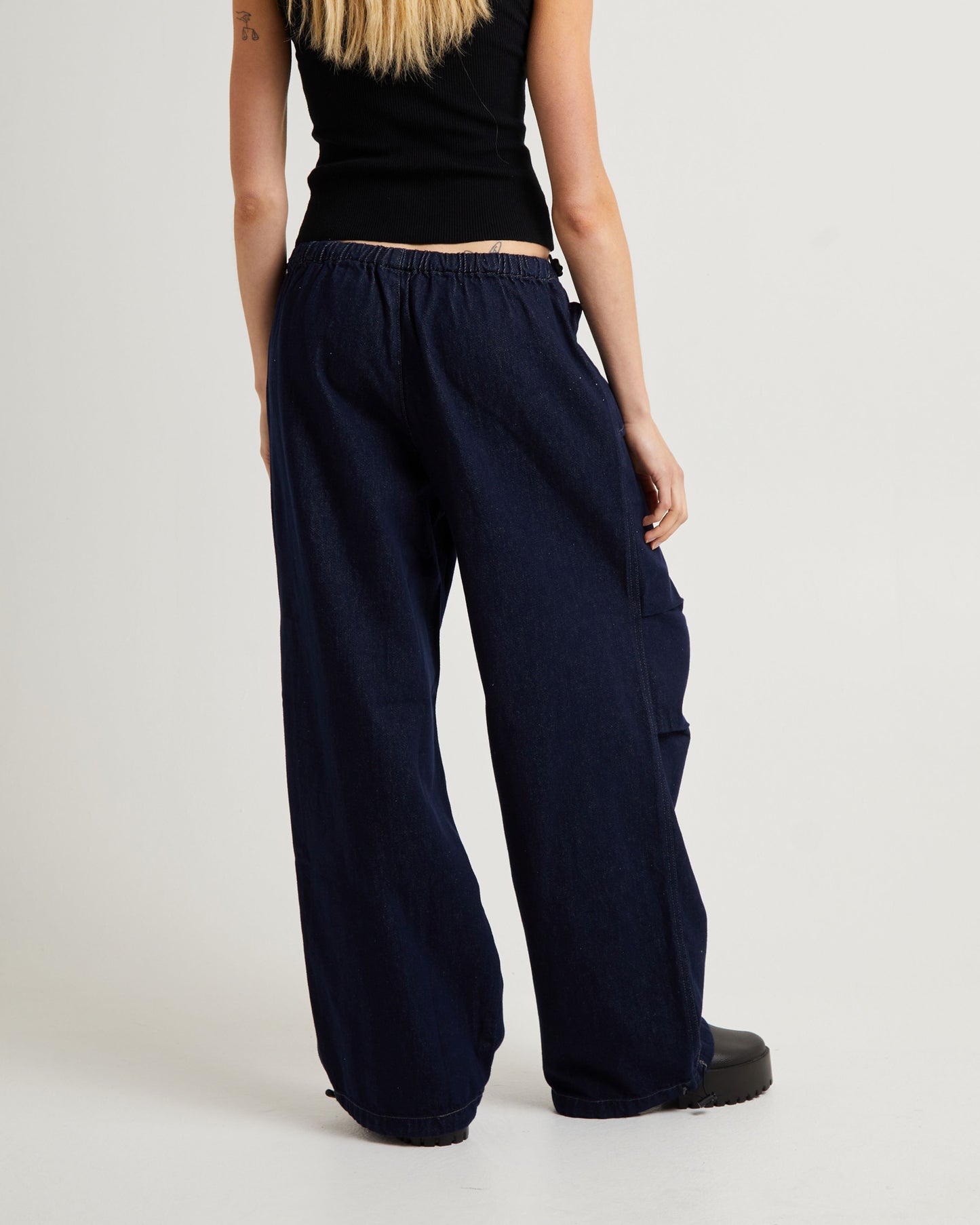 Lennie Denim Cargo Pants Ink Blue