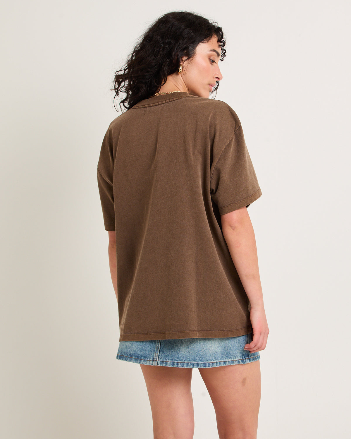 State Oversized T-Shirt COCOA