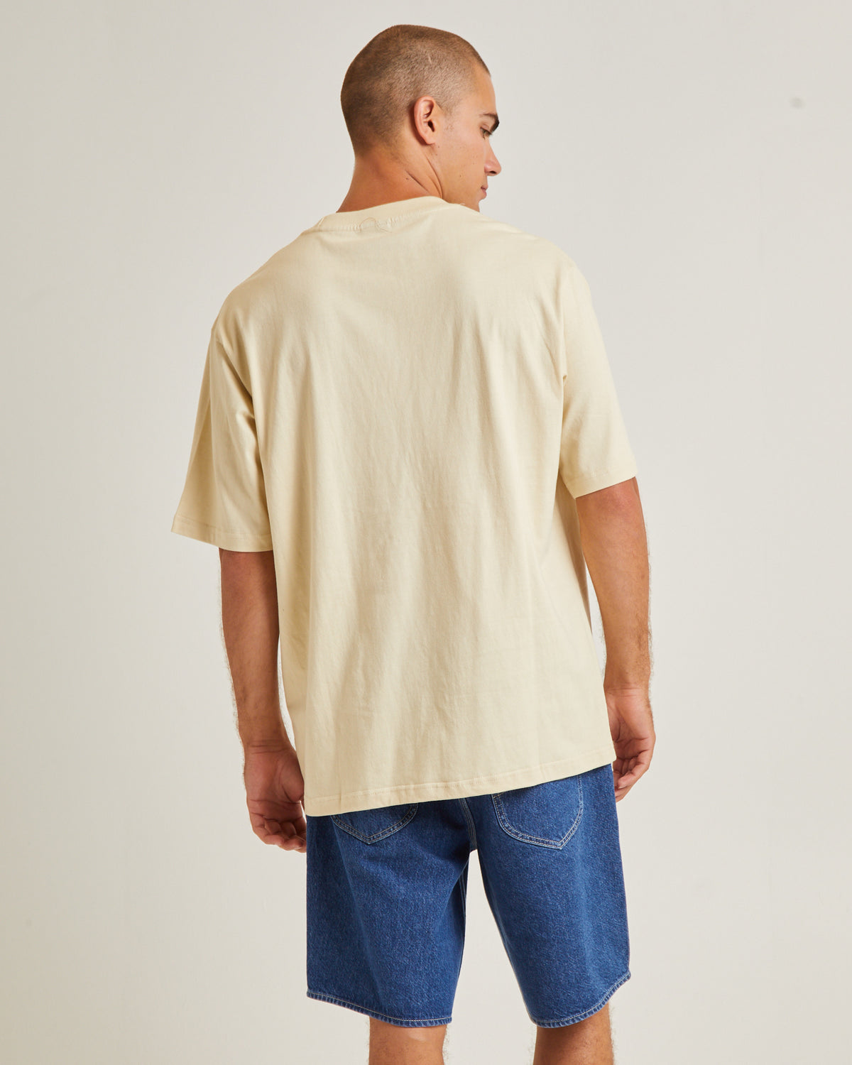 Blurred Vision Baggy T-Shirt Light Sand LIGHT SAND