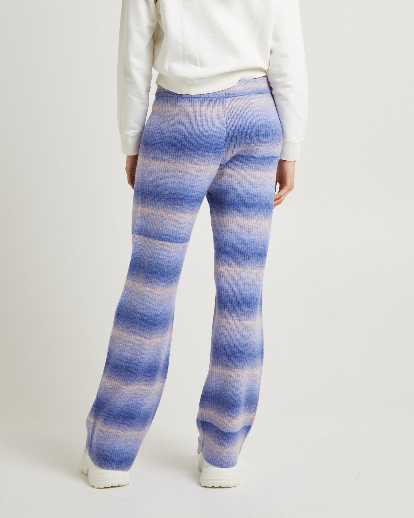 Pnoom Wide Leg Knit Pants Powder Blue
